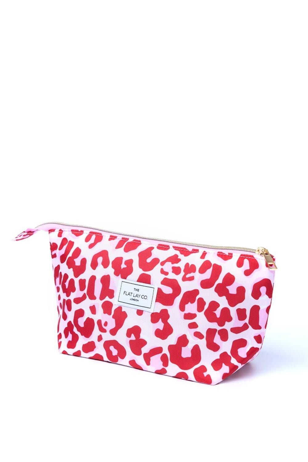 The Flat Lay Co Essential Pouch in Pink Leopard Multi image 2
