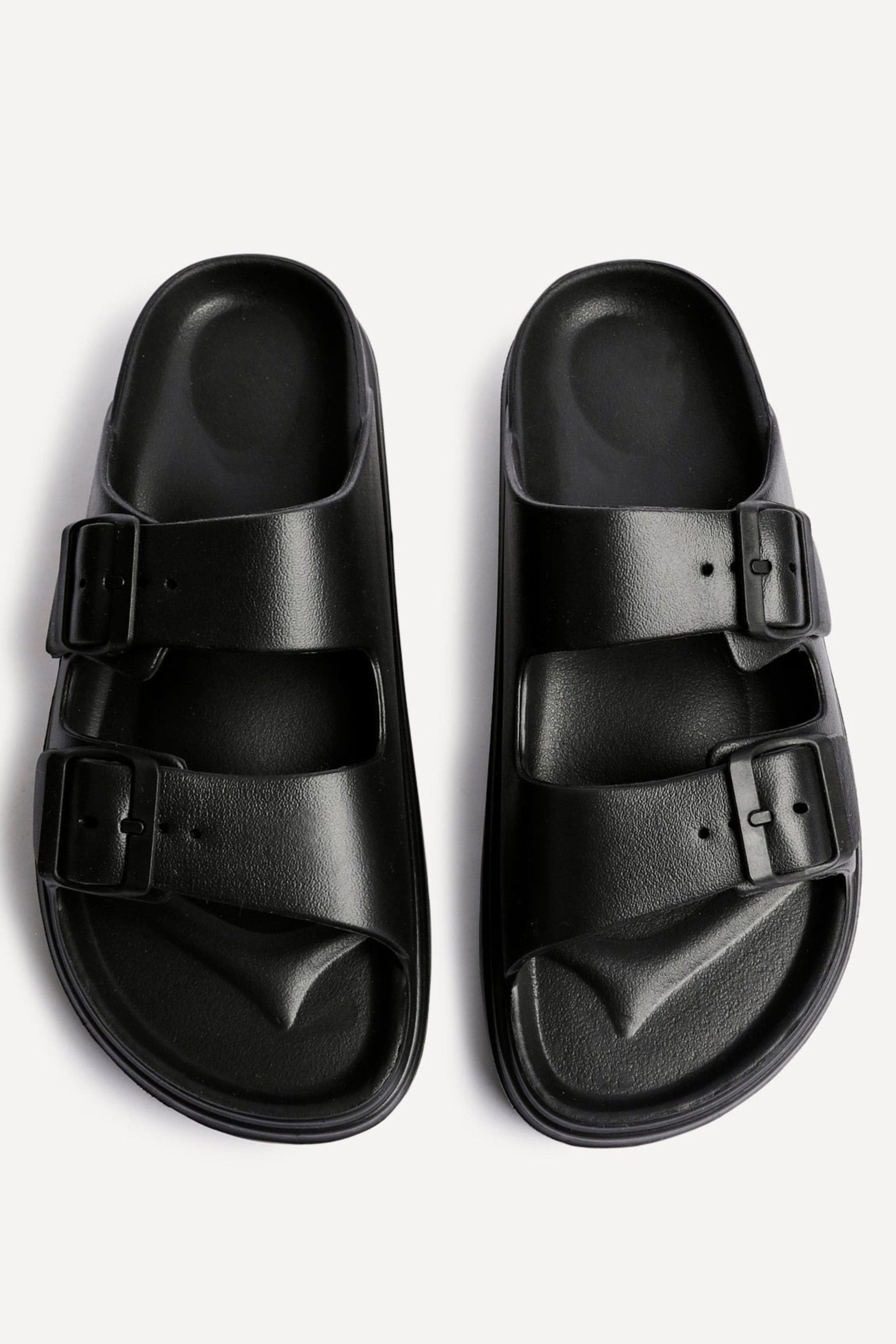 Linzi Sirocco Black Platform Slider Sandals image 5