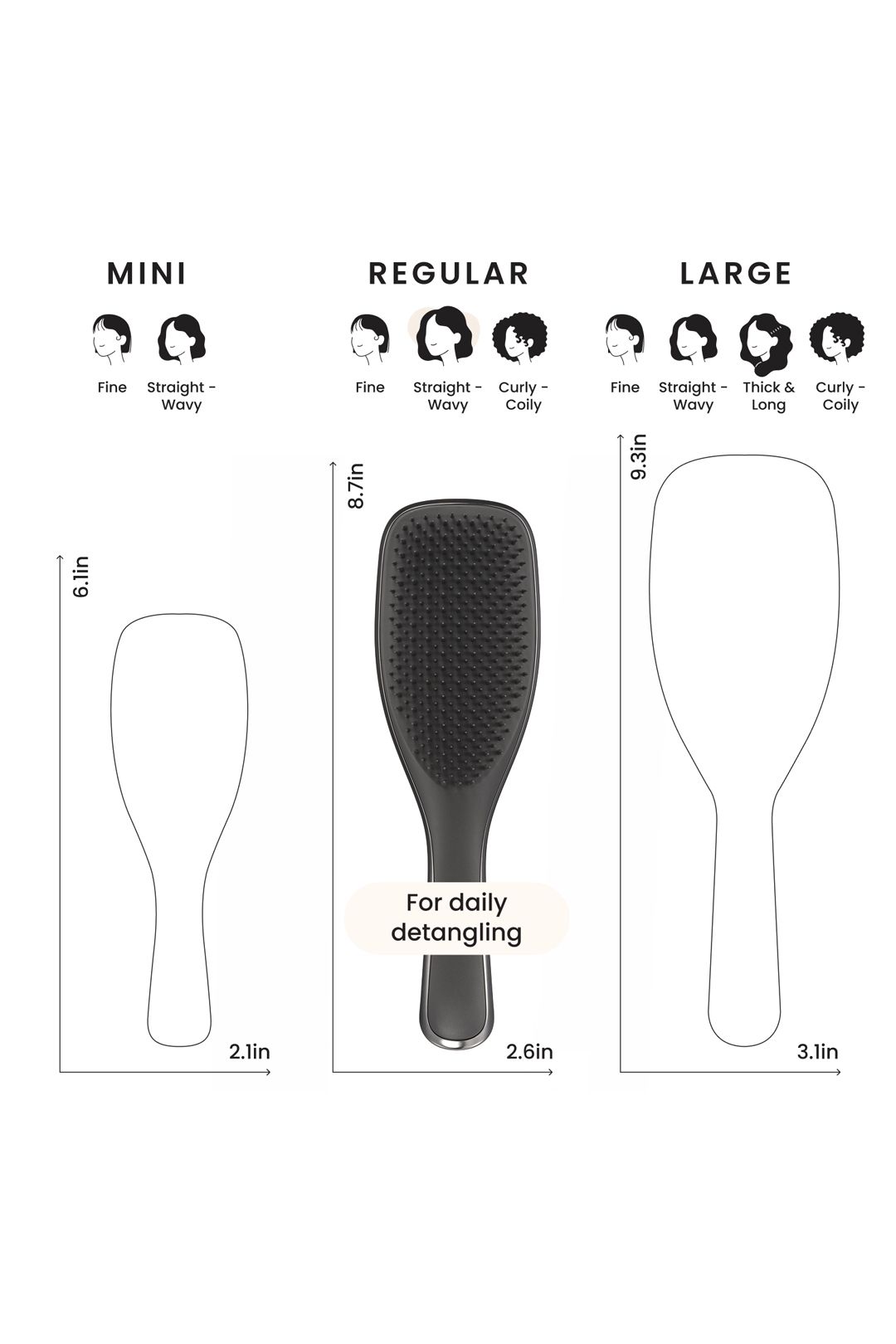 Tangle Teezer The Ultimate Detangler Chrome Midnight Silver Midnight Silver image 8