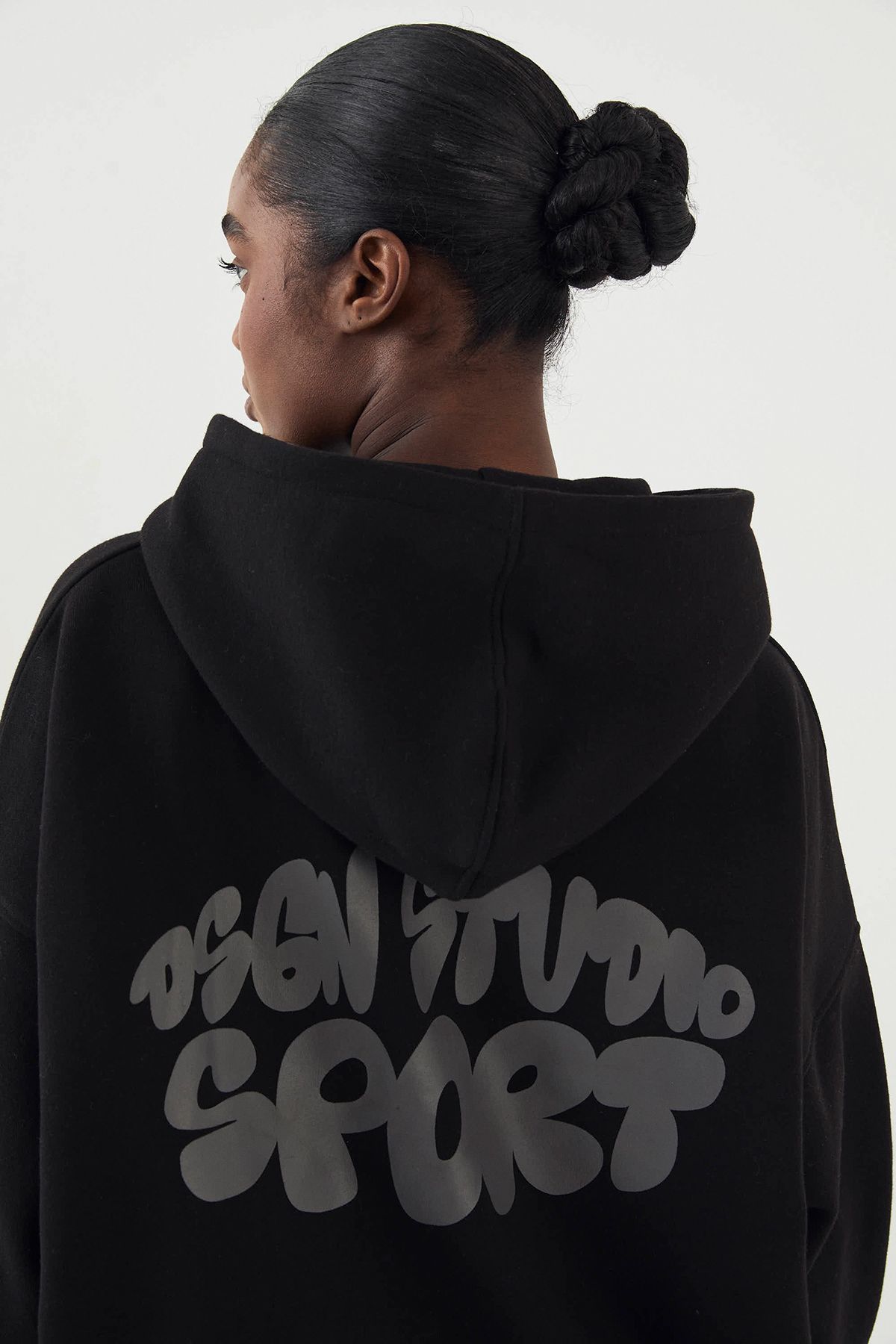 DSGN Studio DSGN Studio Sport Bubble Oversized Hoodie Black image 4