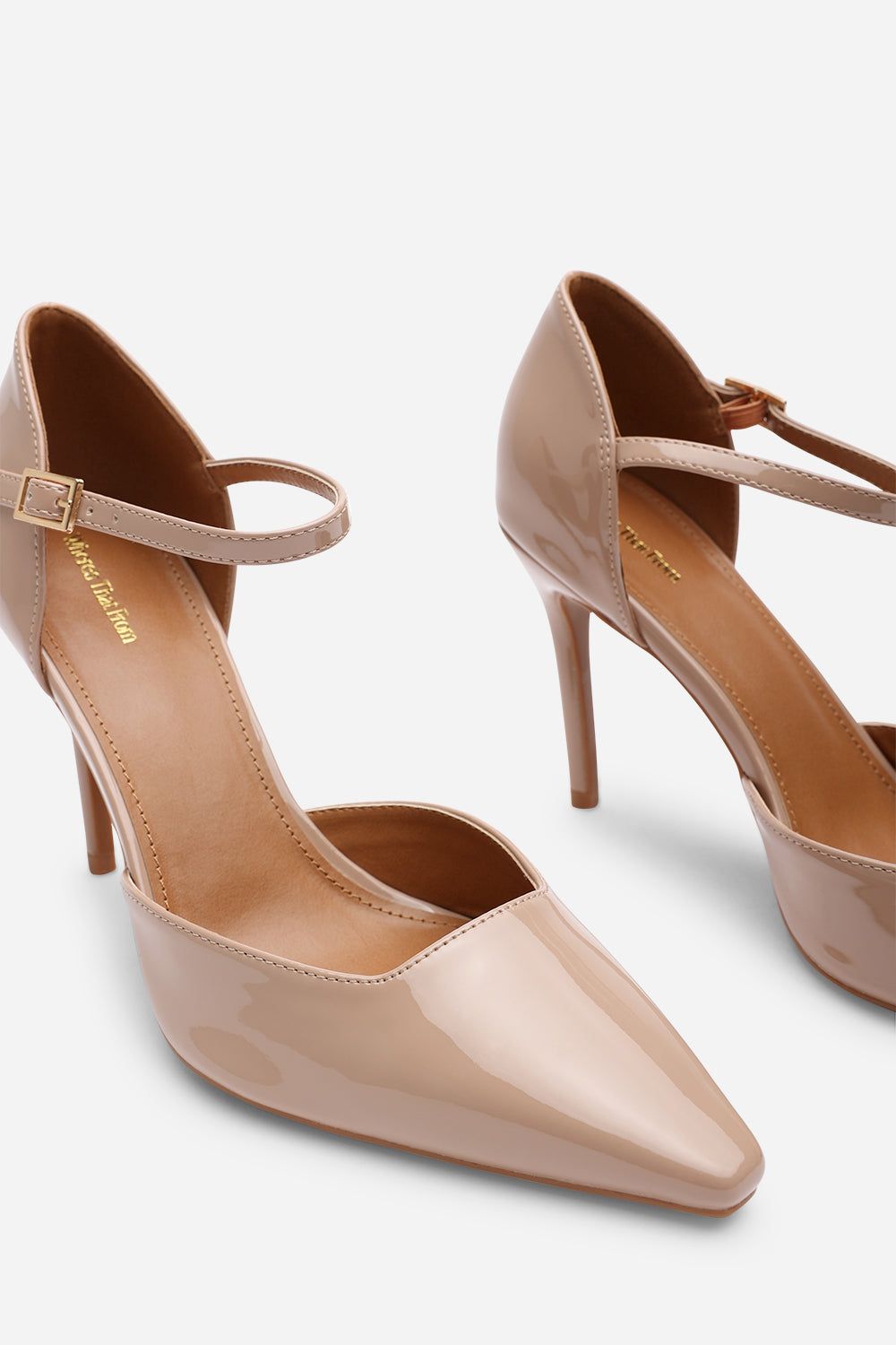 Where's That From 'Winnie' Pointed Toe Stilleto Court Heeled Shoe with Buckle Strap image 5