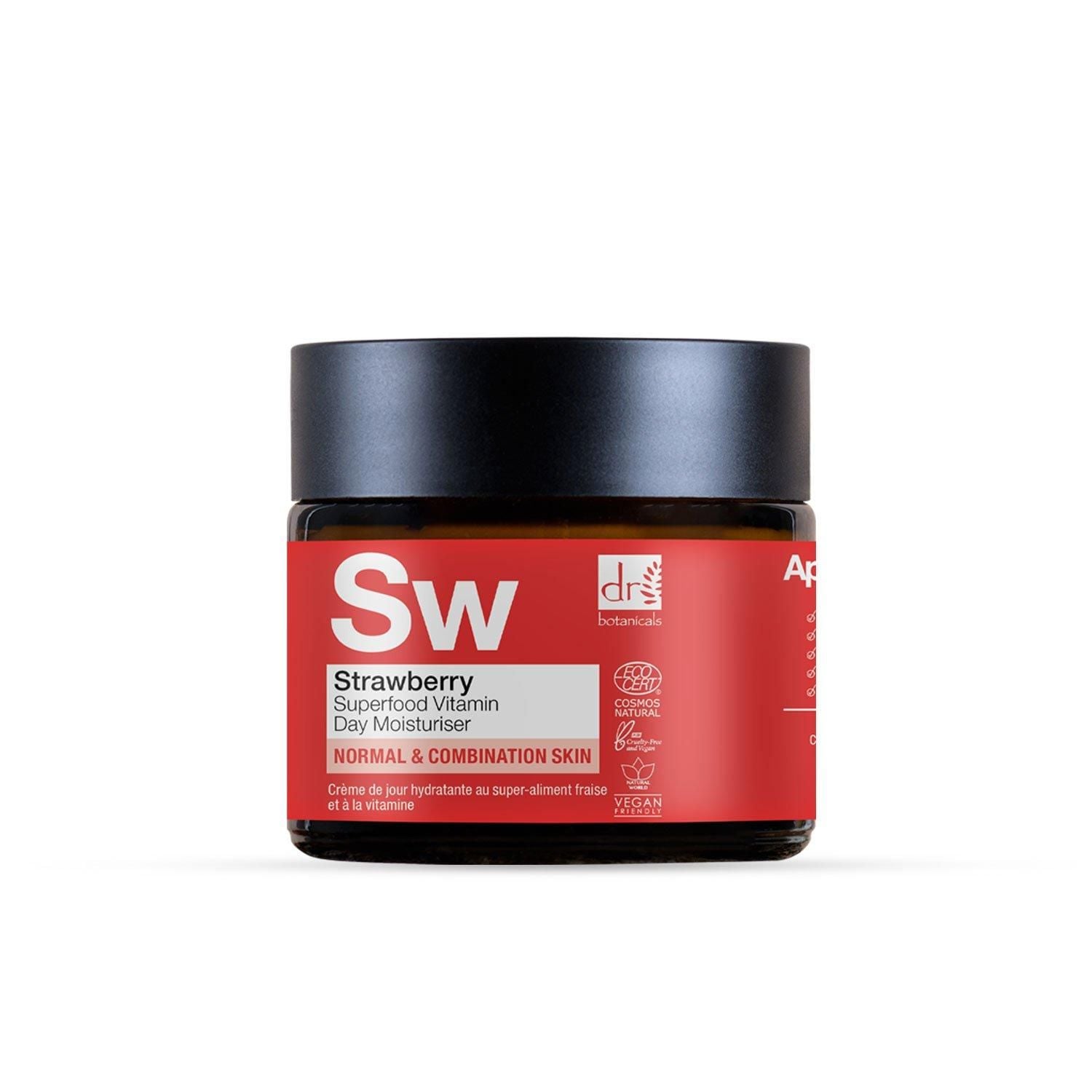 Dr. Botanicals Anti-Ageing Strawberry Vitamin C Day Cream 60ml + Cranberry Night Cream 60ml image 2