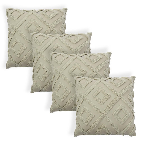 OHS 4 Pack Tufted Arch Cushion Cover