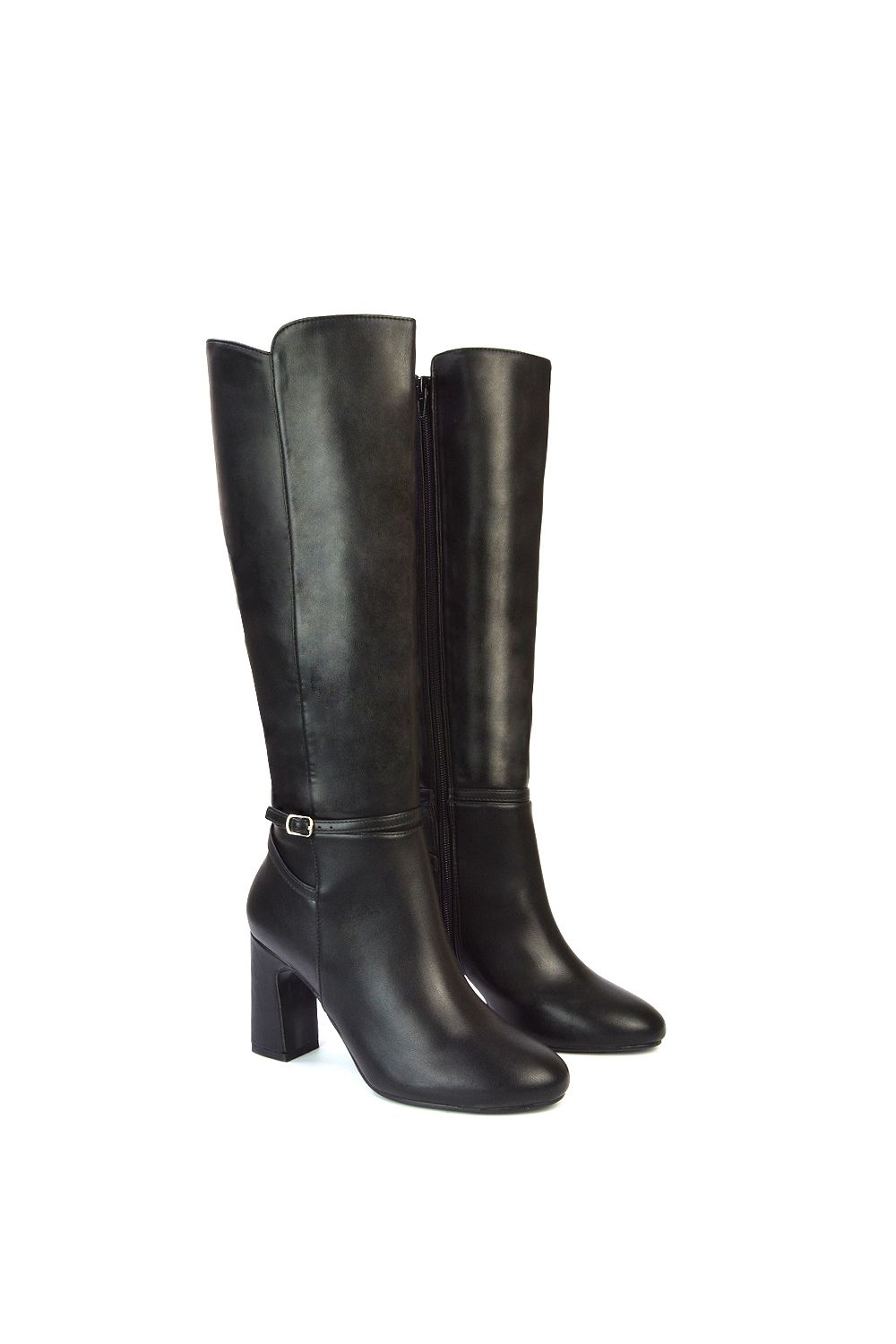 XY London 'Kadie' High Block Heel Knee High Boots image 3