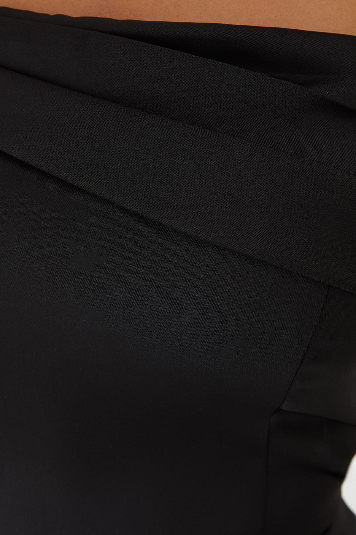 MissPap Bardot Twist Straight Leg Jumpsuit Black image 5