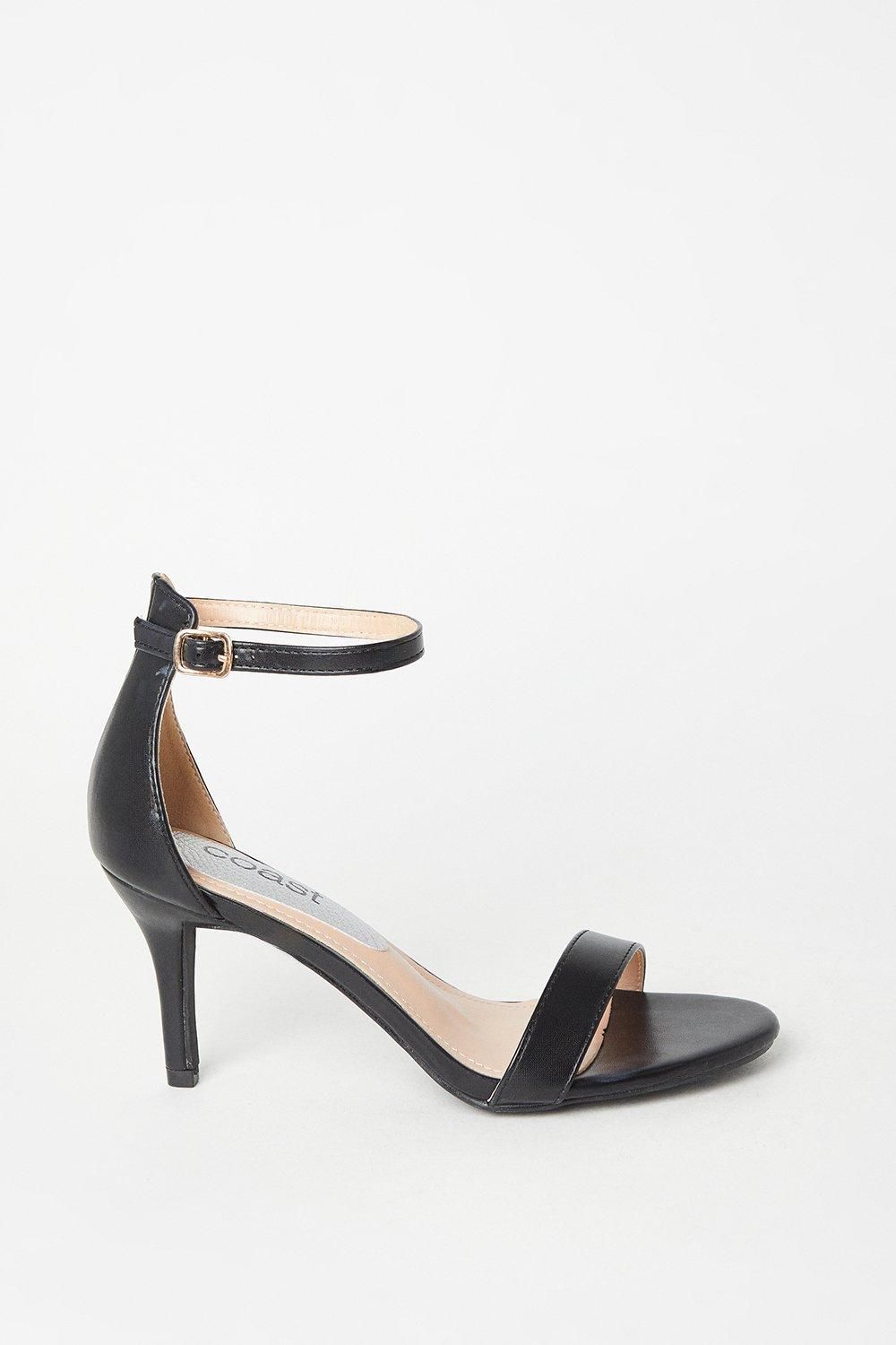 Coast Trinnie Barely There Stiletto Heeled Sandals Black image 2