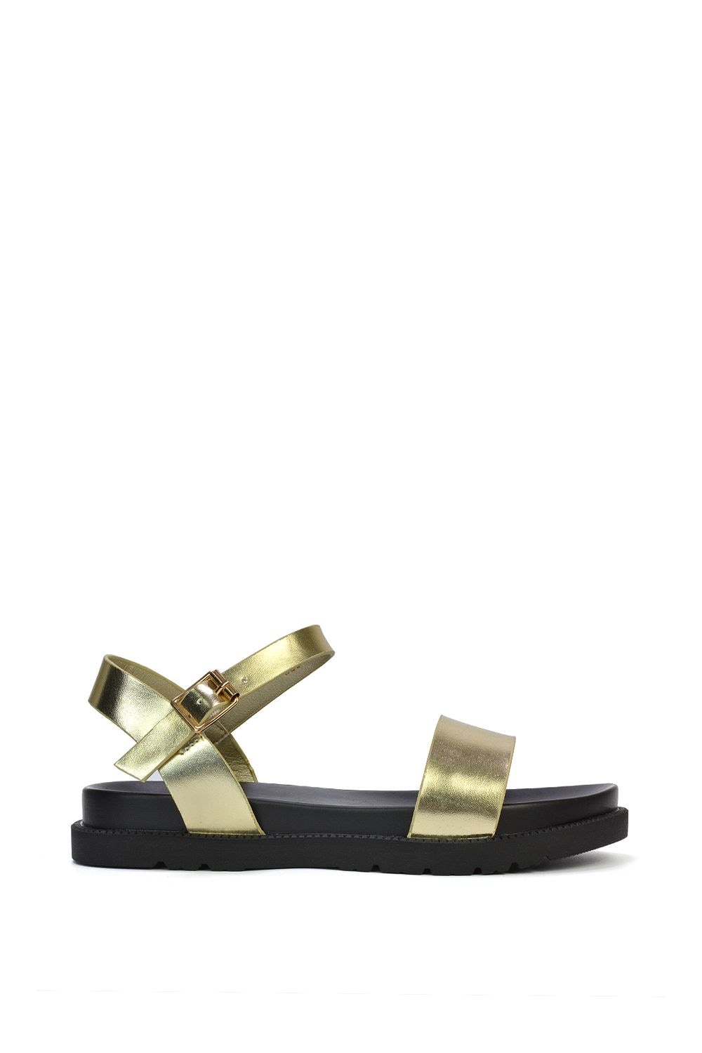 XY London 'Grace' Two Strap Open Toe Platform Sandal Shoes image 1