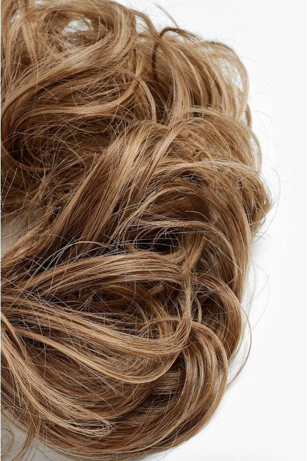 Lullabellz Premium Messy Bun Hair Up Scrunchie Mellow Brown image 2
