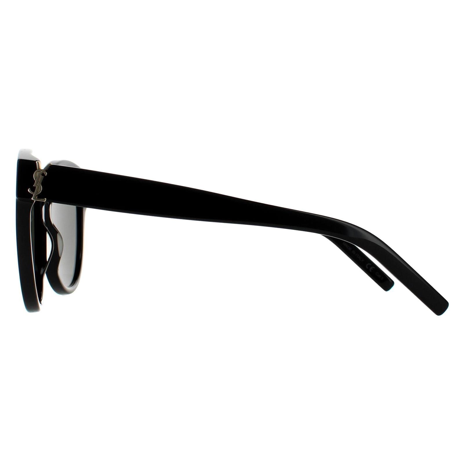 Saint Laurent Round Black Grey Sunglasses image 3