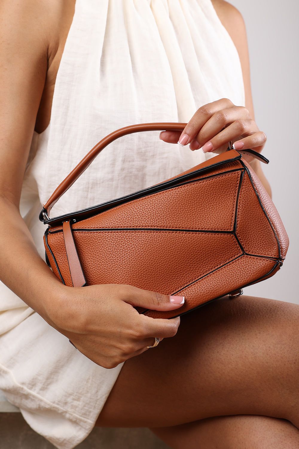 Where's That From 'Abrazo' Geometric Top Handle Bag image 1
