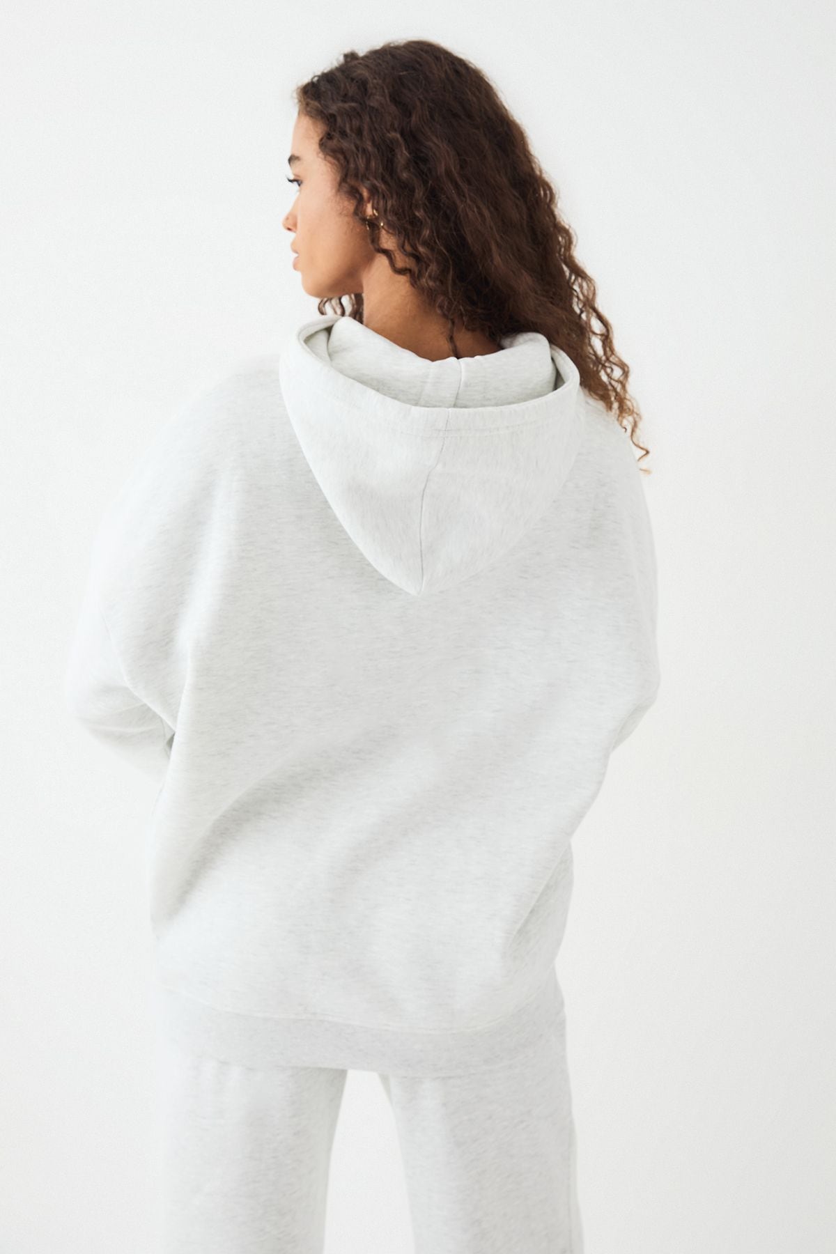 DSGN Studio DSGN Studio Embossed Oversized Hoodie Ash Grey image 2