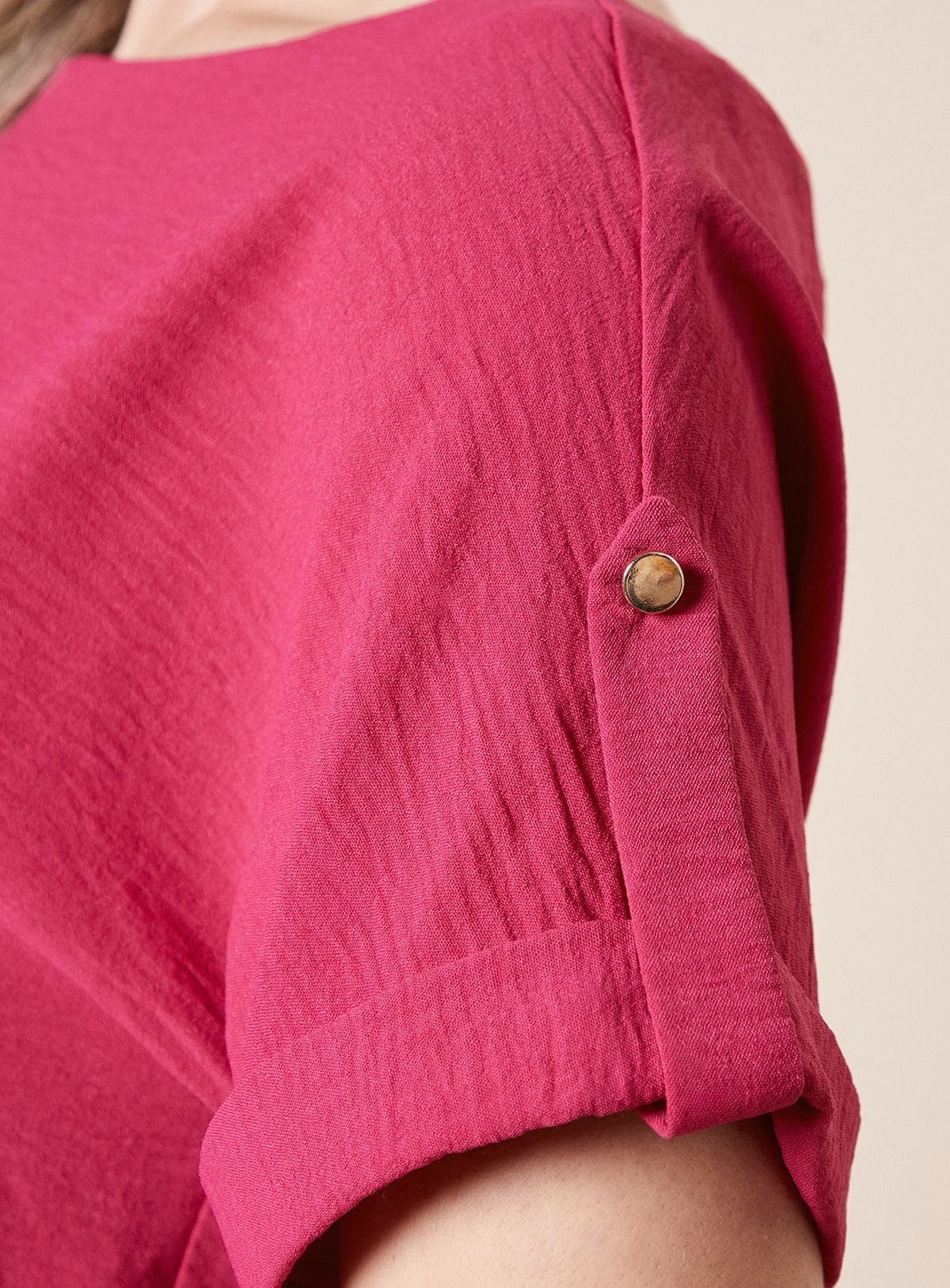 Dorothy Perkins Roll Sleeve Blouse Hot Pink image 5