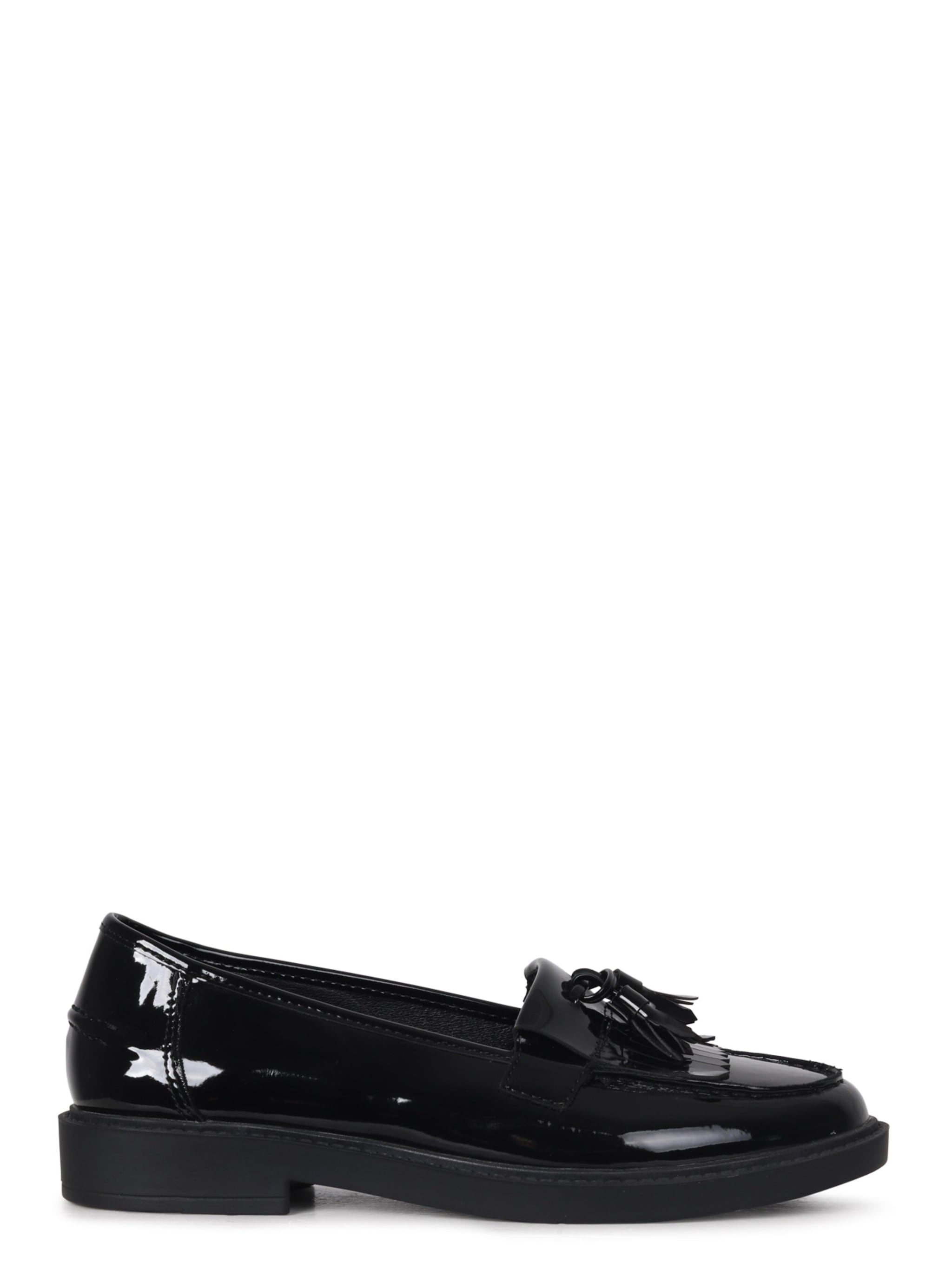 Linzi Kamille Black Faux Patent Leather Classic Slip On Loafer image 1