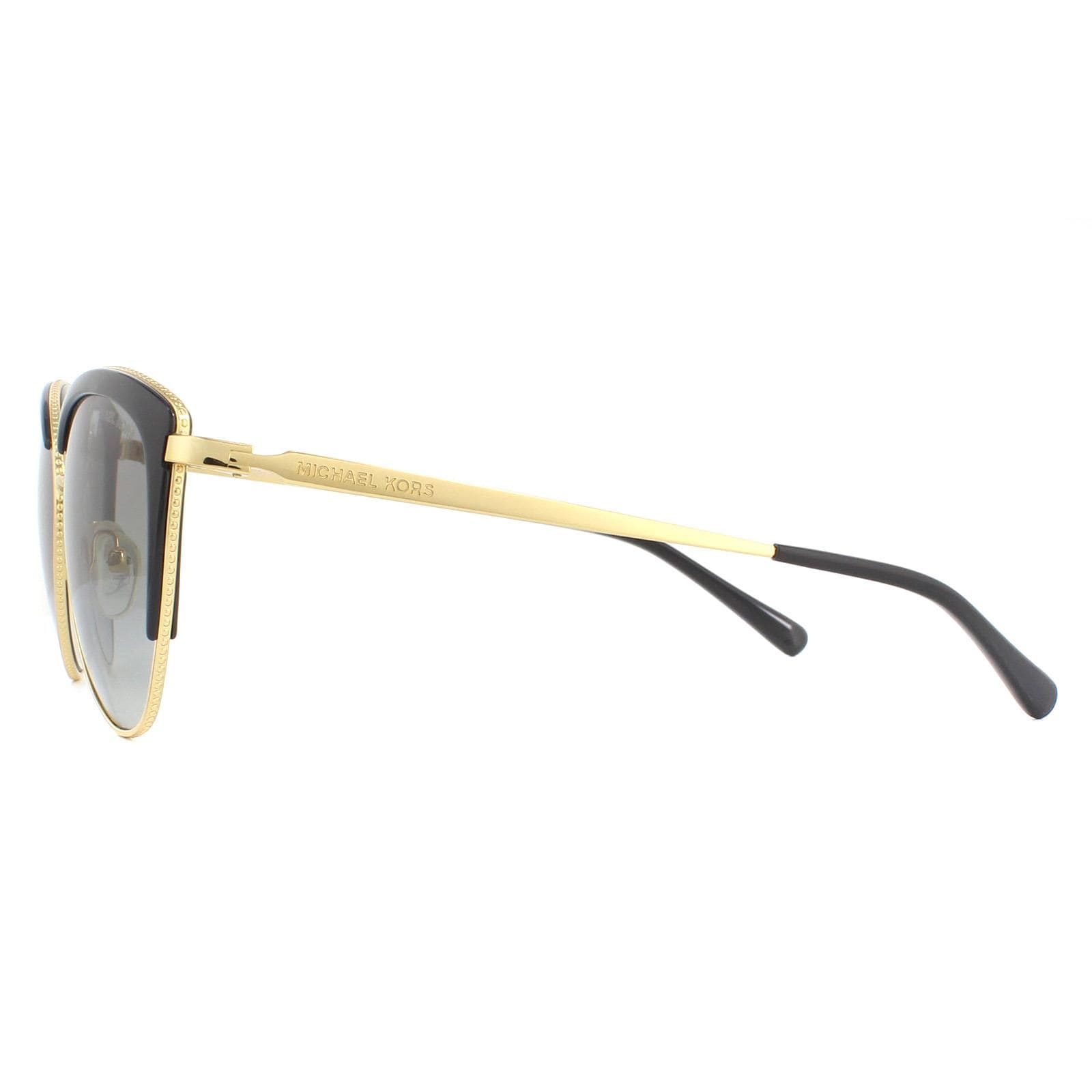 Michael Kors Cat Eye Light Gold Black Dark Grey Gradient Sunglasses image 3