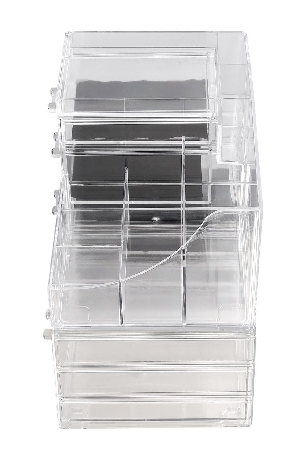 SHEONLY Large Clear Dustproof Makeup Storage Organizer Drawers Skin Care Cosmetic Display Cases image 4