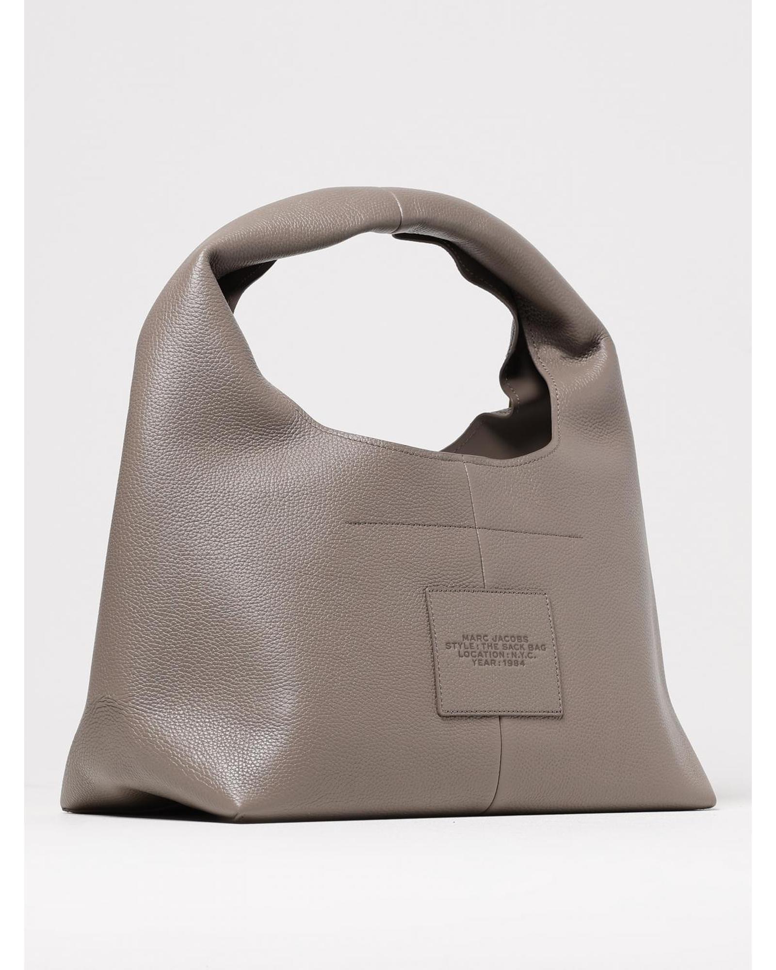 Marc Jacobs The Sack Bag Leather Shoulder Bag Wo - Grey image 2