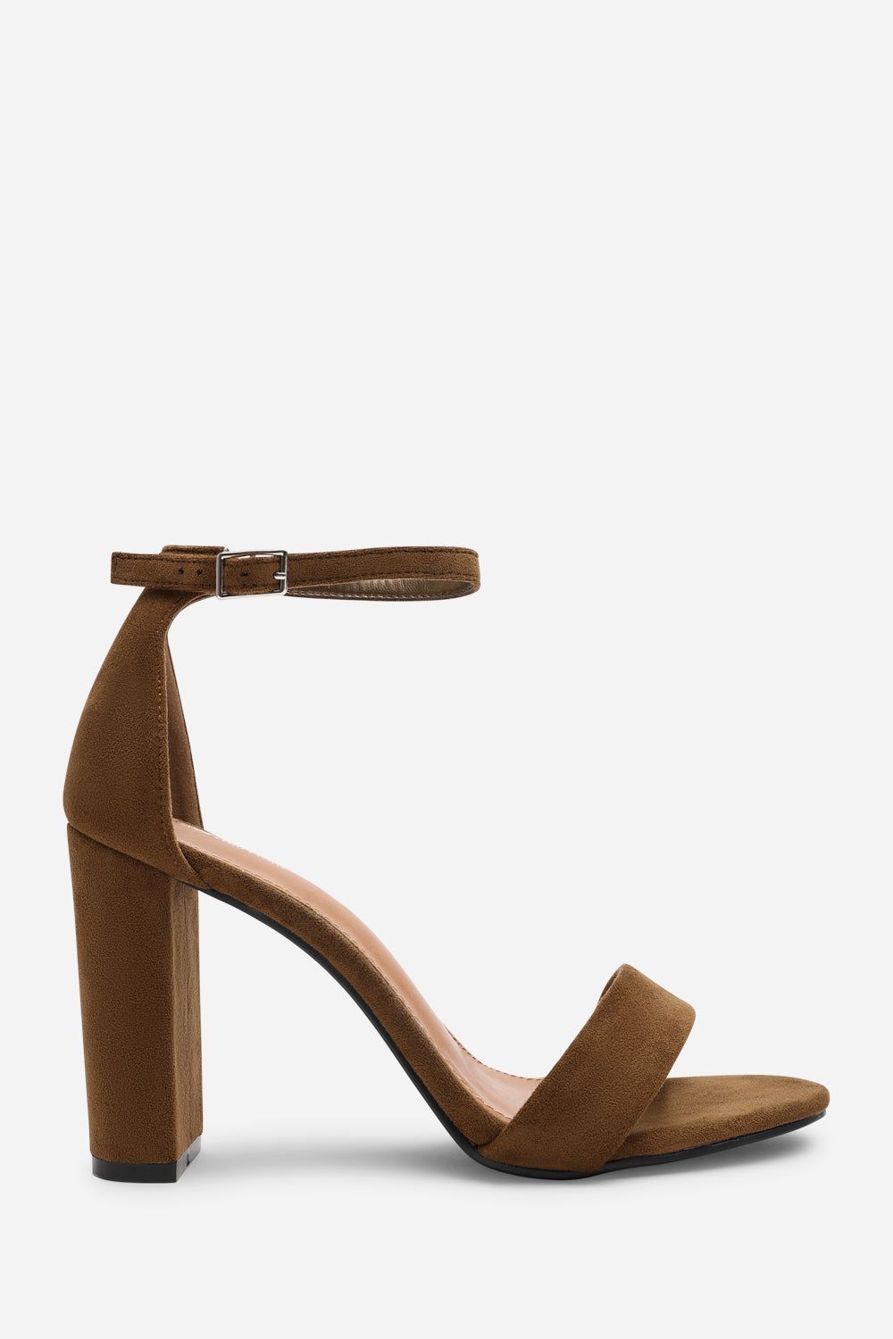 Where's That From 'Skye' Strappy Block Heels With Buckle Suede image 3