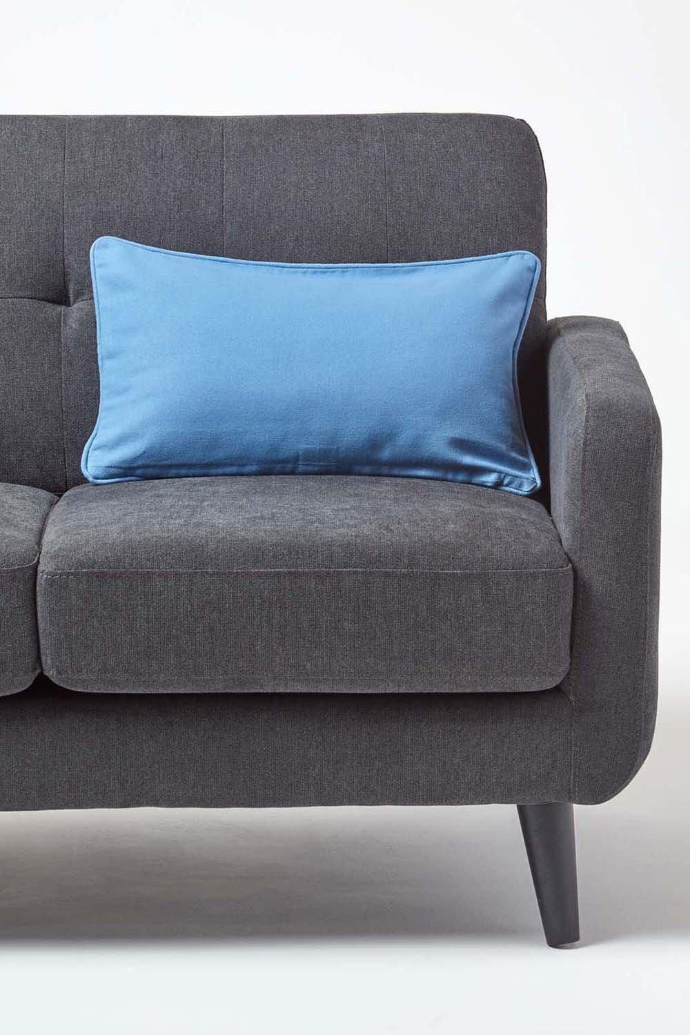 Homescapes Cotton Plain Cushion Cover image 4