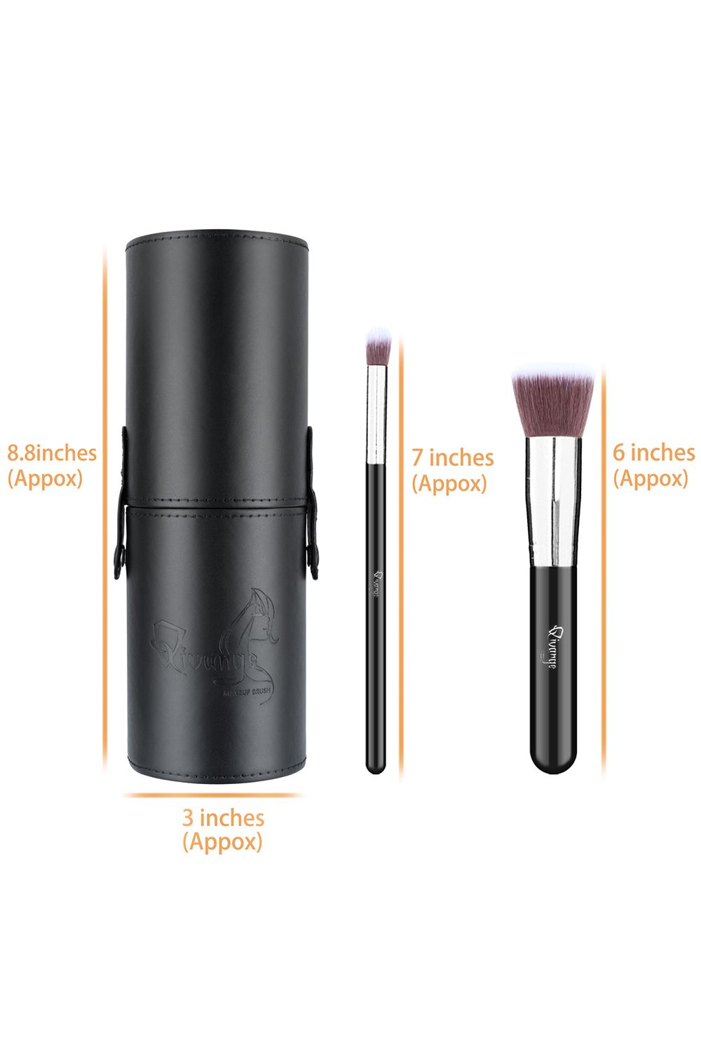 Living and Home 12 Pcs Professional Makeup Brush Set with Makeup Sponge and Brush Egg image 5