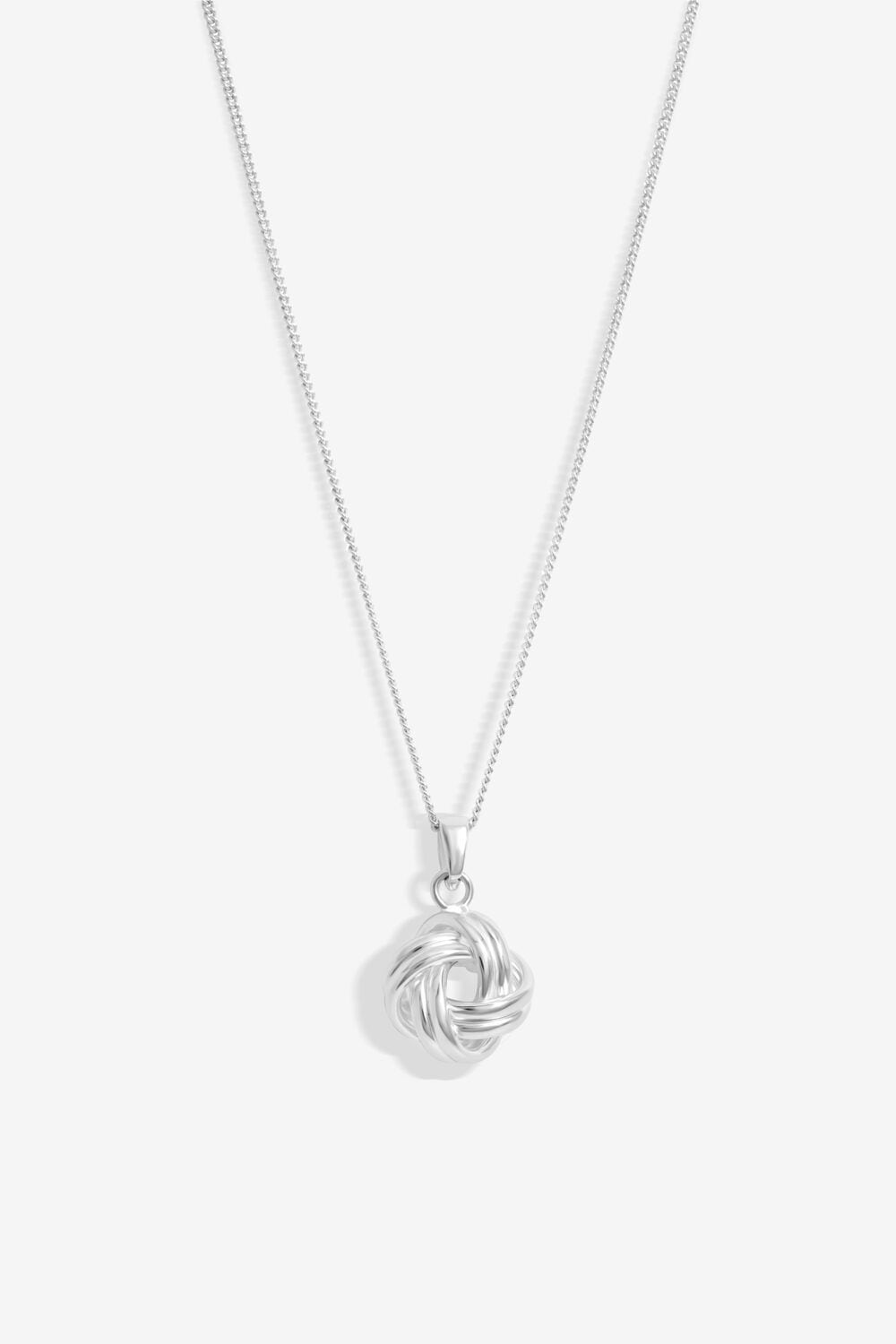 Simply Silver Sterling Silver 925 Polished Knotted Pendant image 1