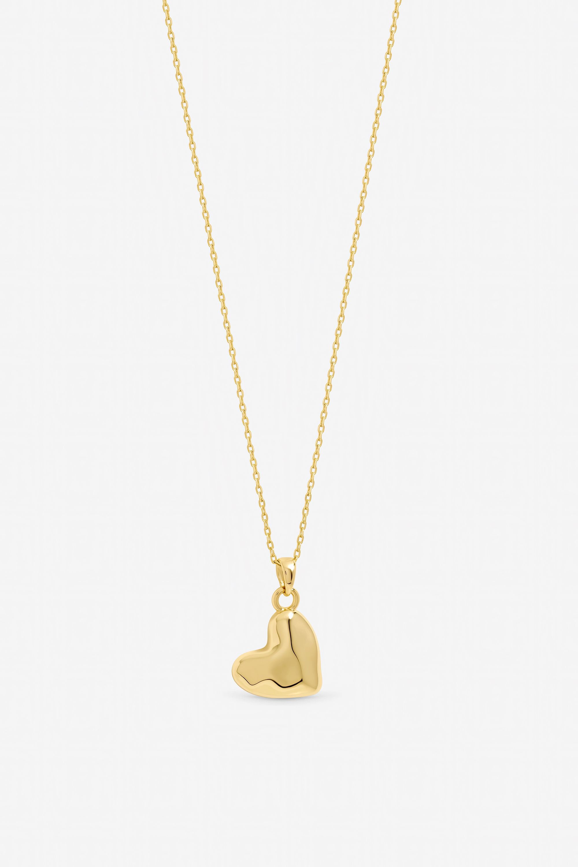 Inicio Gold Plated Molton Heart Small Pendant - Gift Pouch