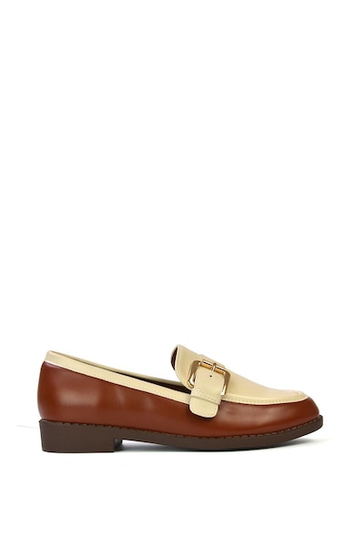 XY London 'Kali' Buckle Up School Shoes Loafers With Chunky Soles