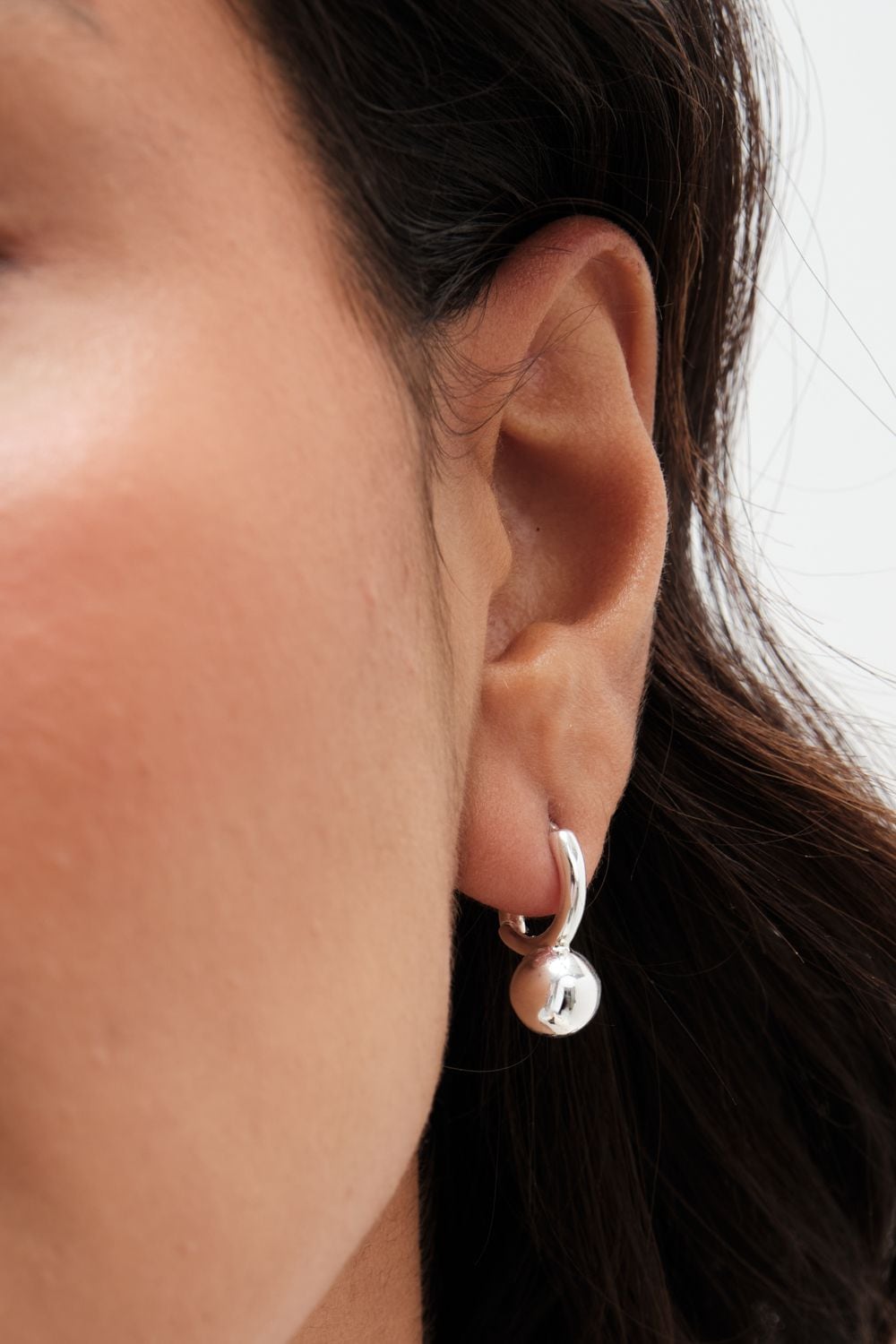 Simply Silver Simply Silver Sterling Silver 925 Polished Orb Huggie Hoop Earrings image 2