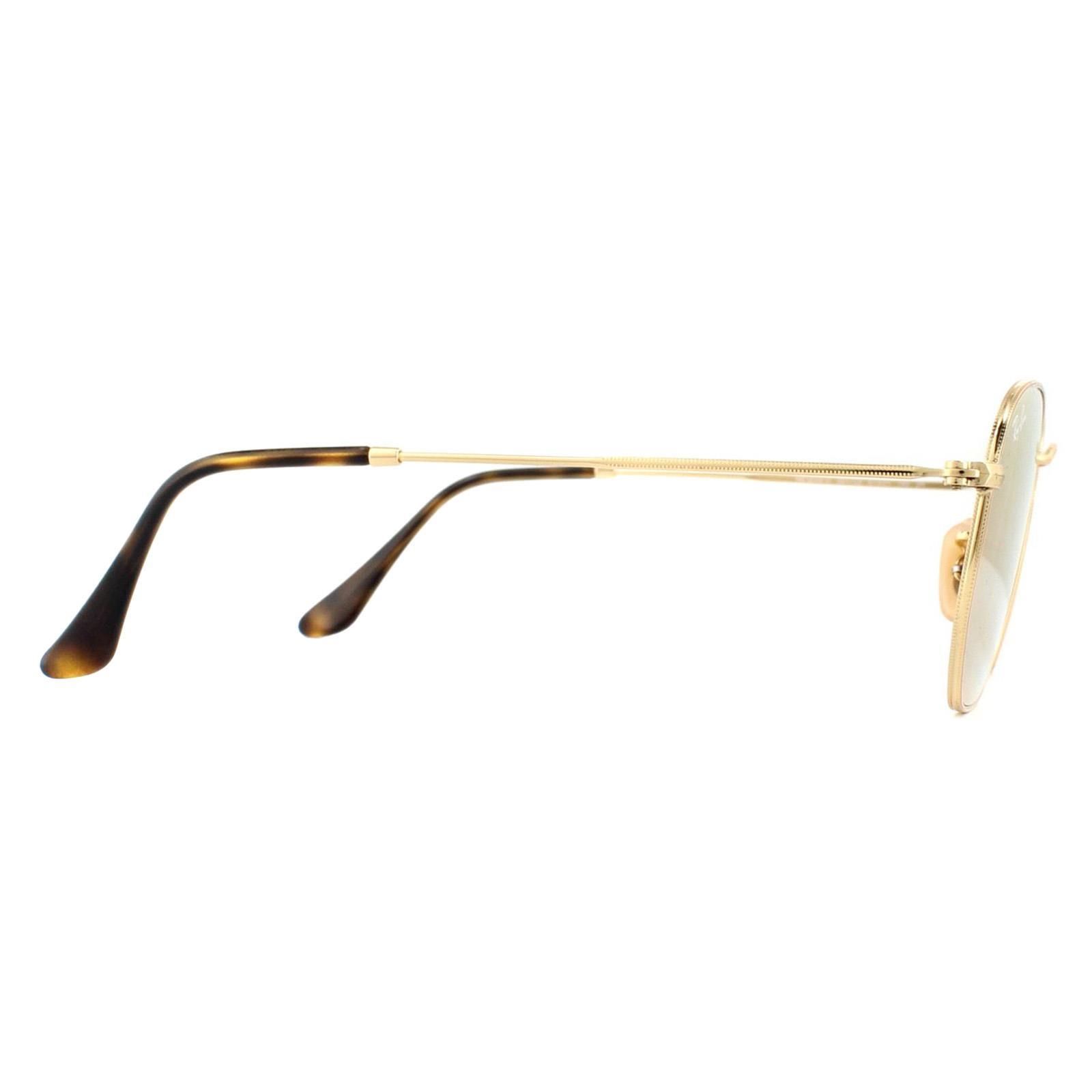 Ray-Ban Square Gold Copper Flash Mirror RB3548N Hexagonal image 4
