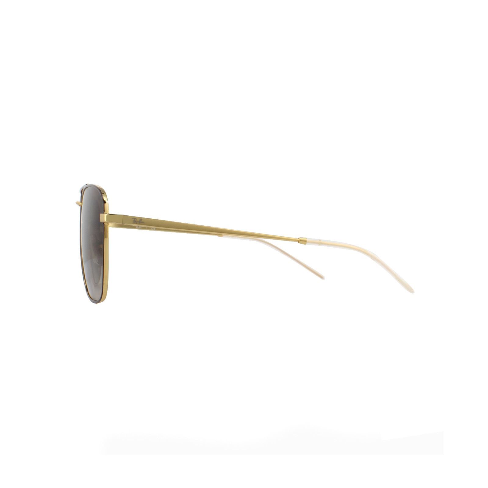 Ray-Ban Square Gold Top On Brown Brown Gradient Dark Brown Sunglasses image 3