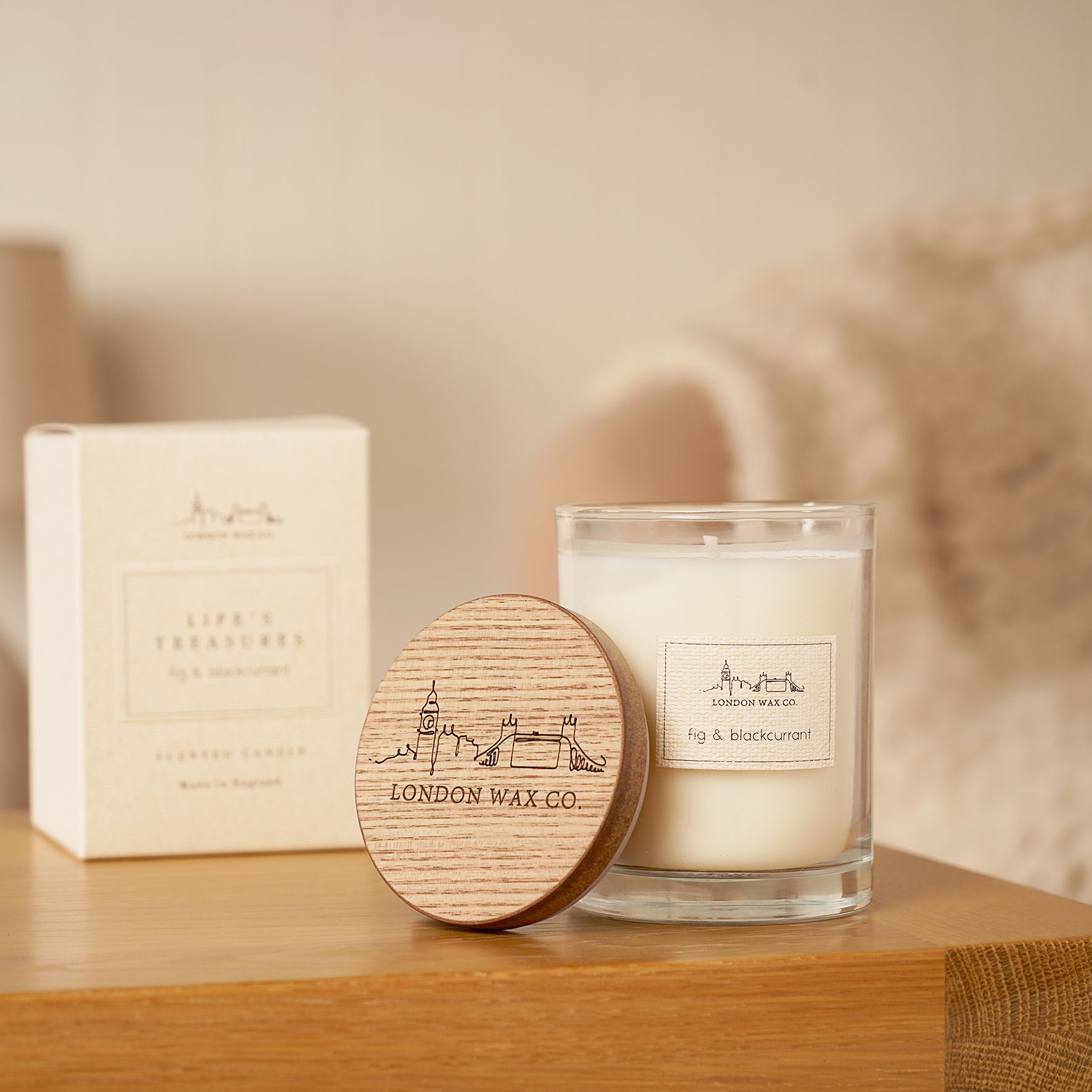 The London Wax Company Fig & Blackcurrant Lidded Candle 227g image 2