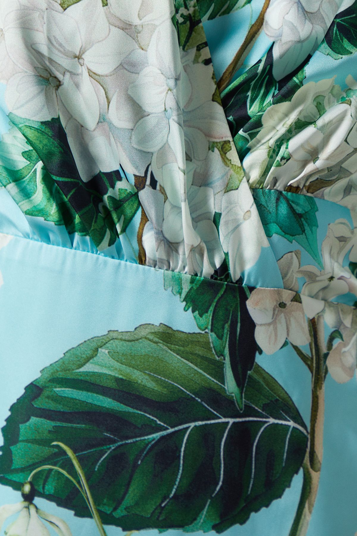 Coast Printed Wrap Satin Midi Dress Multi image 5