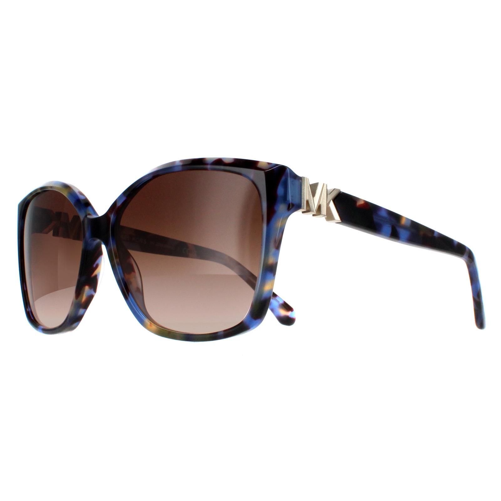 Michael Kors Square Bright Blue Tortoise Brown Gradient MK2201 Malia image 2