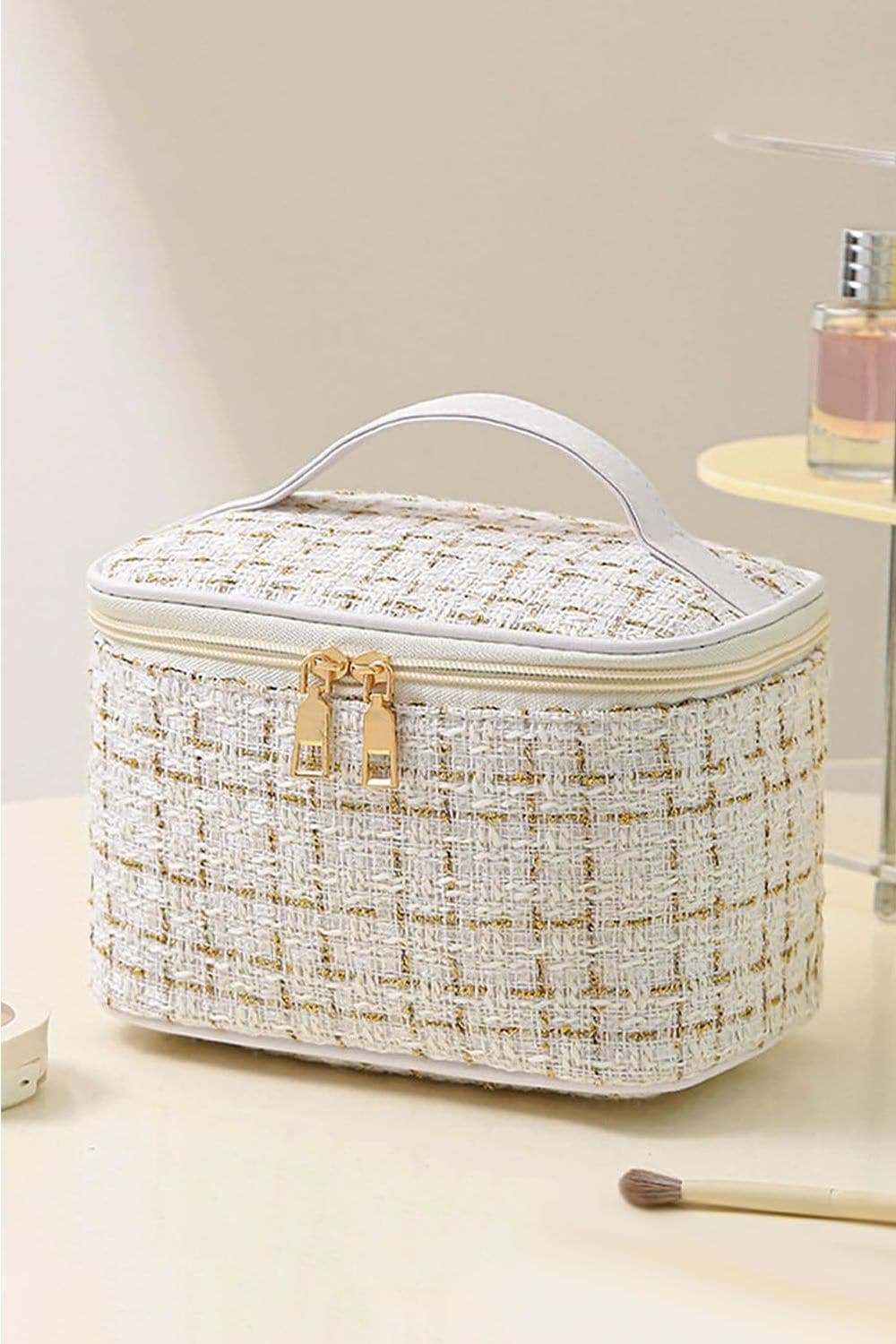 Living and Home Large Toiletry Bag Cosmetic Bag Travel Makeup Bag Organizer image 5