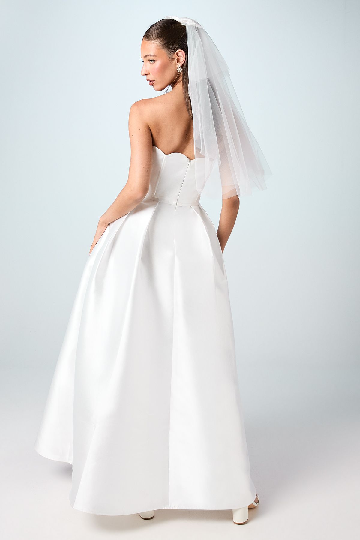 Coast Scalloped Strapless Maxi Wedding Dress Ivory image 3