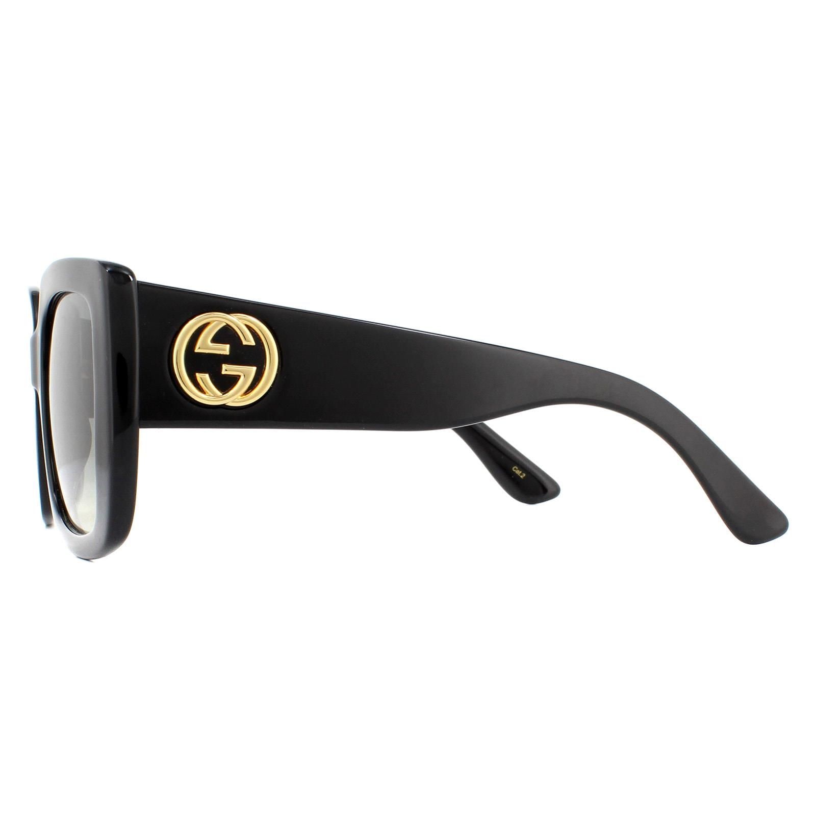Gucci Square Black Grey Gradient Sunglasses GG0141SN image 3