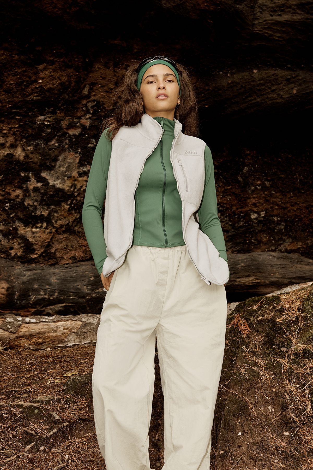 DSGN Studio DSGN Studio Sport Zip Through Active Jacket Green