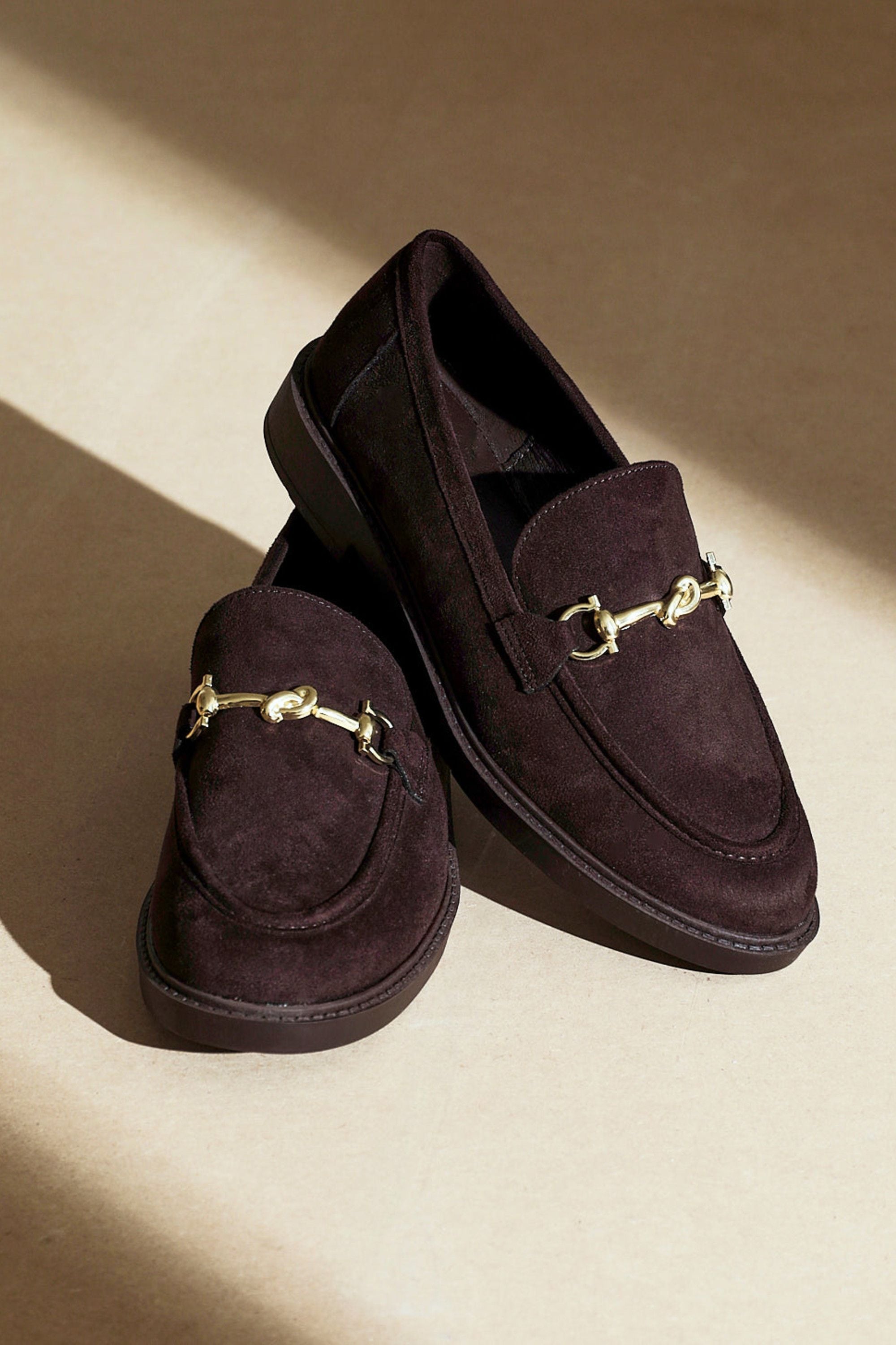Linzi Elite Brown Faux Suede Loafer image 6