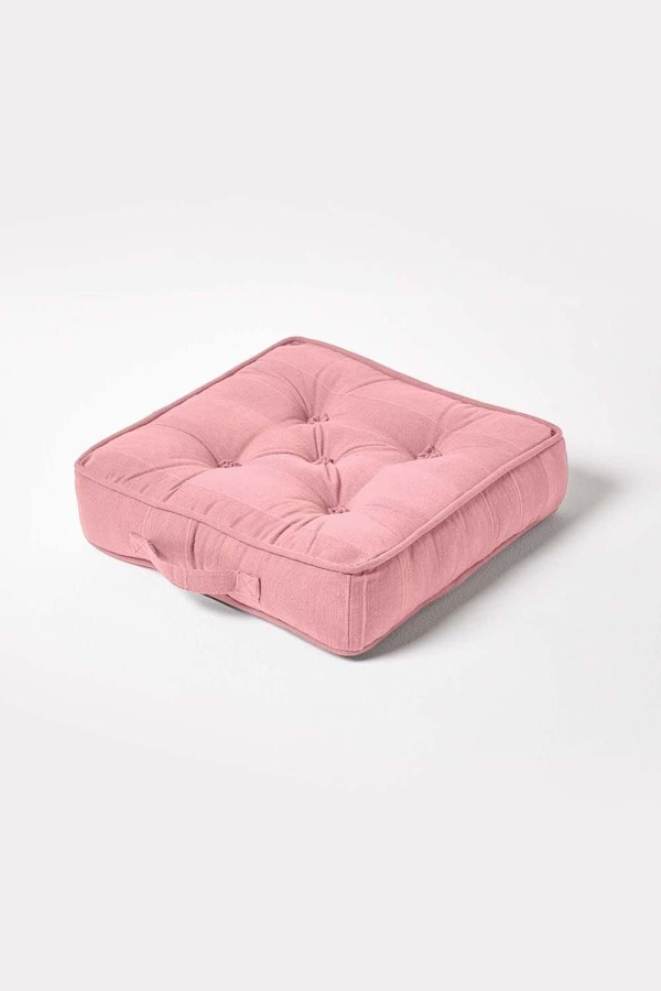 Homescapes Rajput Ribbed Cotton Floor Cushion