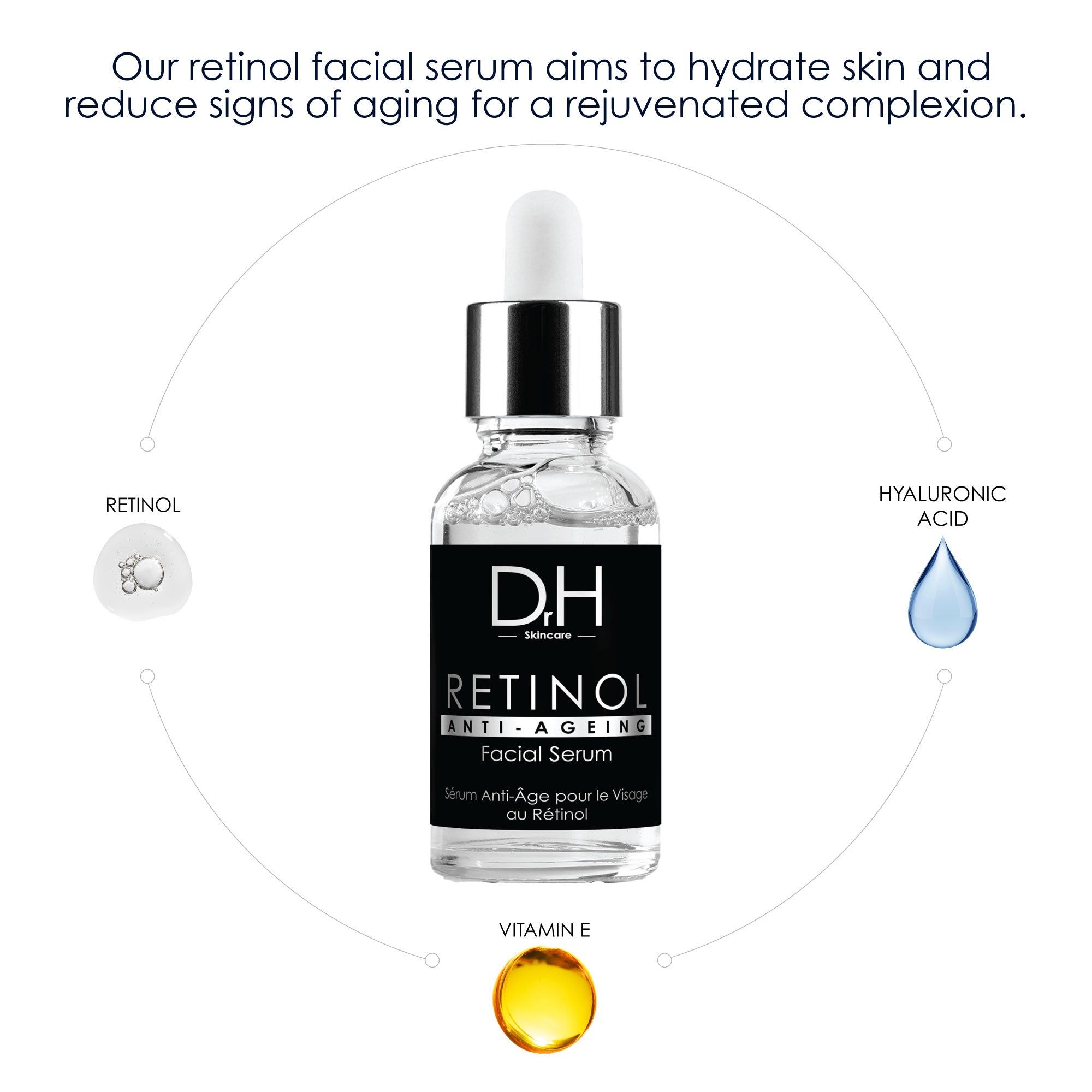 Dr H Anti-Ageing Retinol Facial Serum 30ml image 4