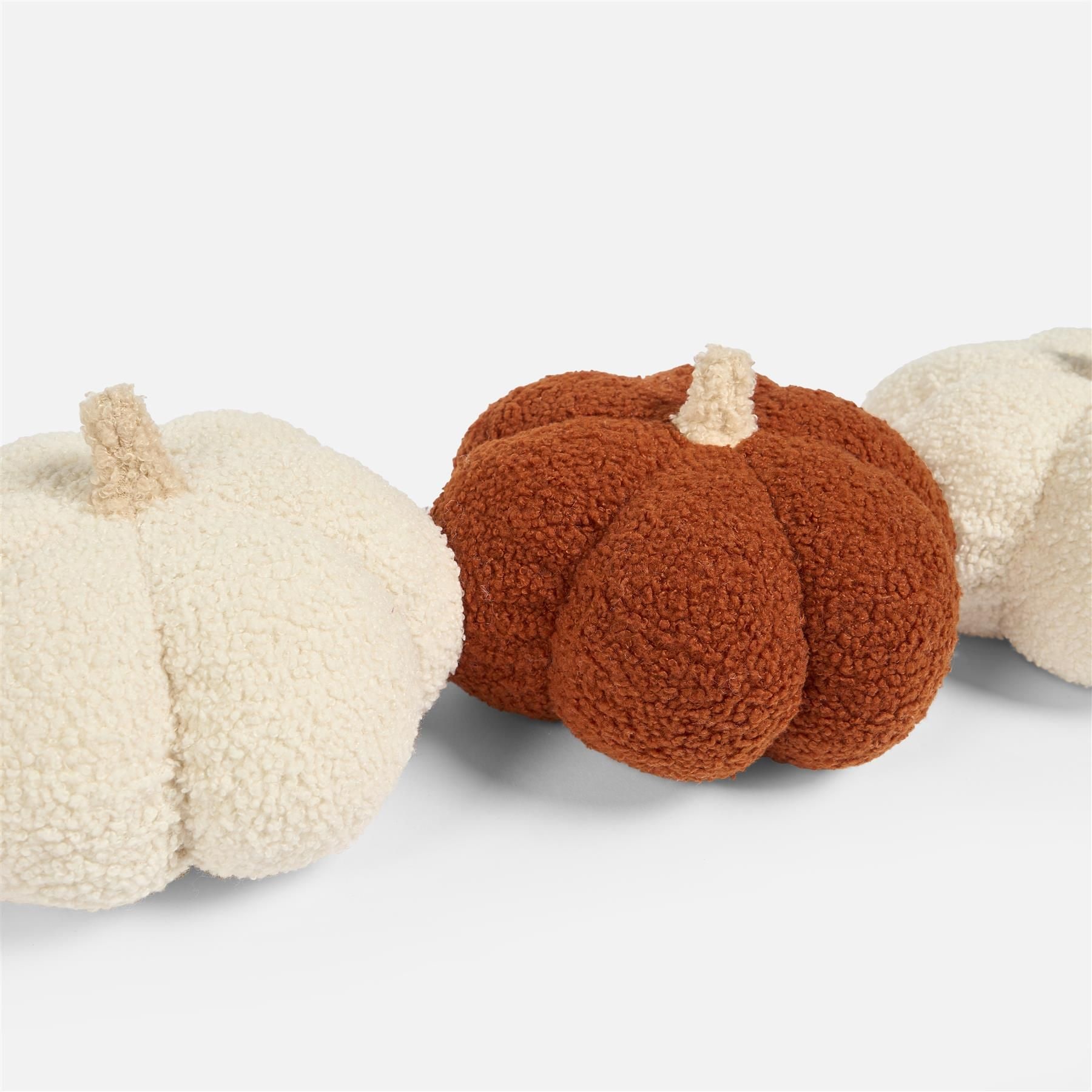 OHS Pumpkin Shaped Boucle Decorative Draught Excluder image 11