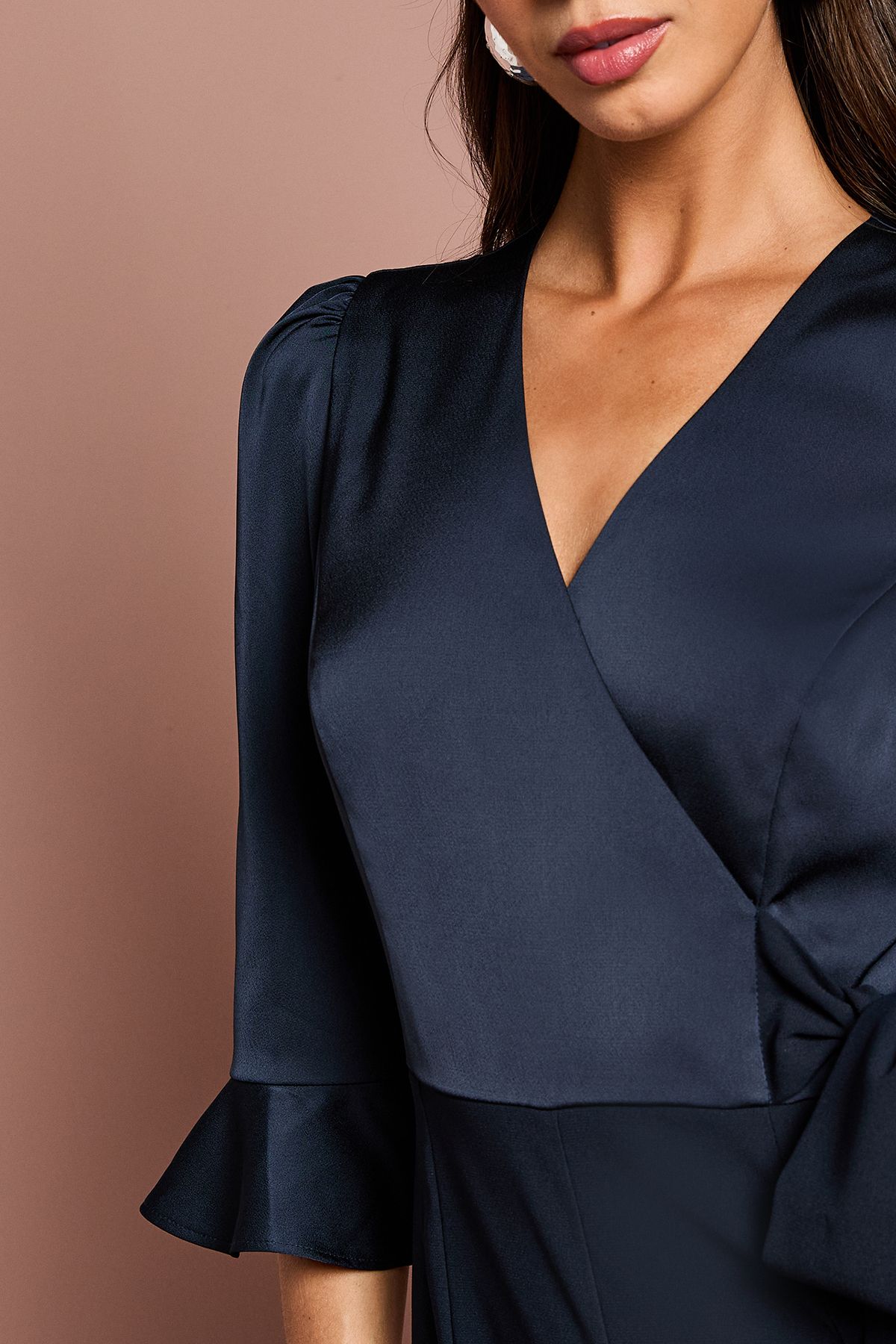 Coast Wrap Top Tie Side Jumpsuit Navy image 5