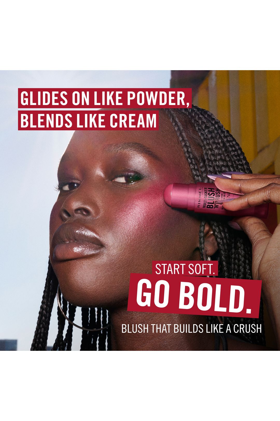 Rimmel London Multi-Tasker Blush'N'Brush Stick 8g Coral Dust image 5