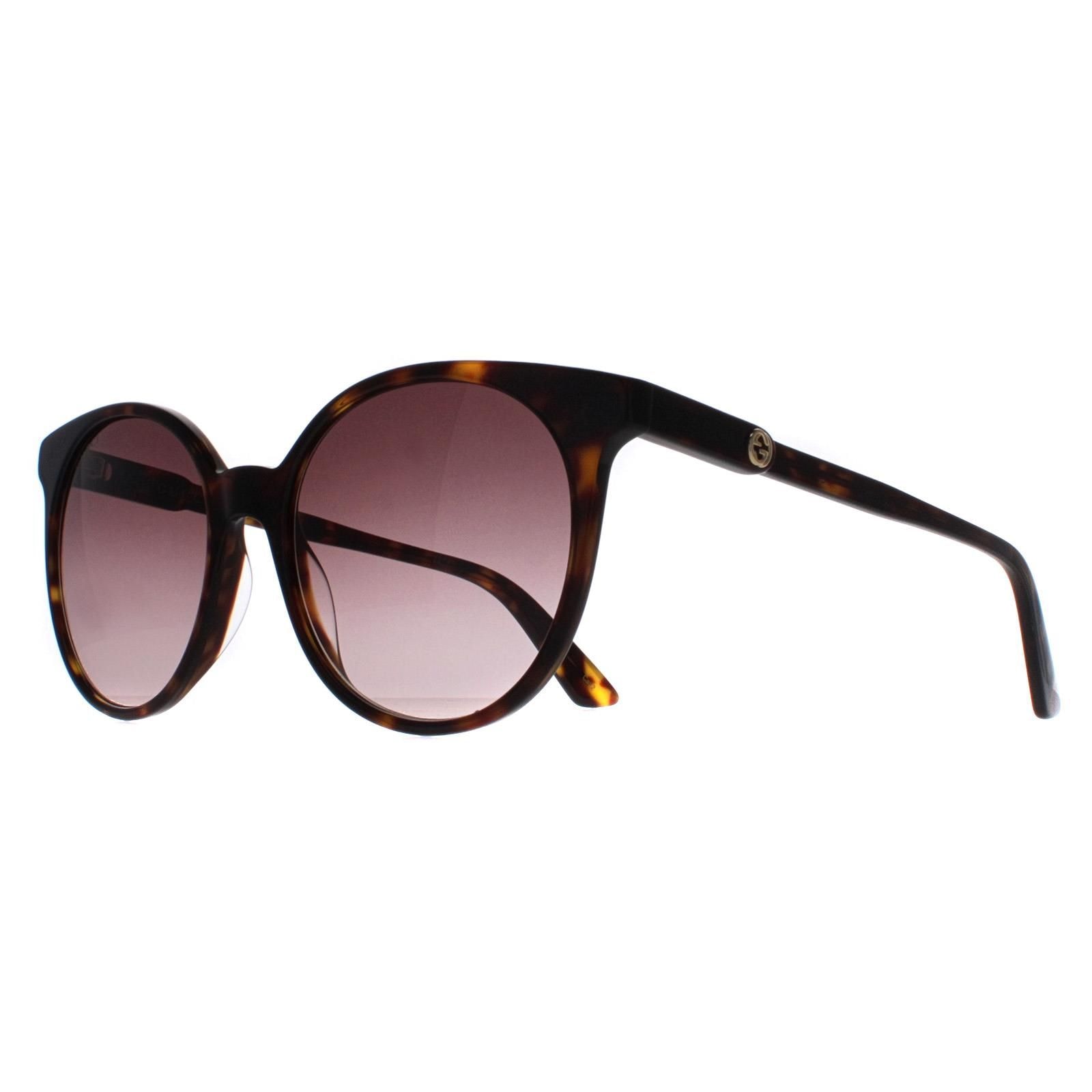 Gucci Round Dark Havana Brown Gradient GG0488S image 2