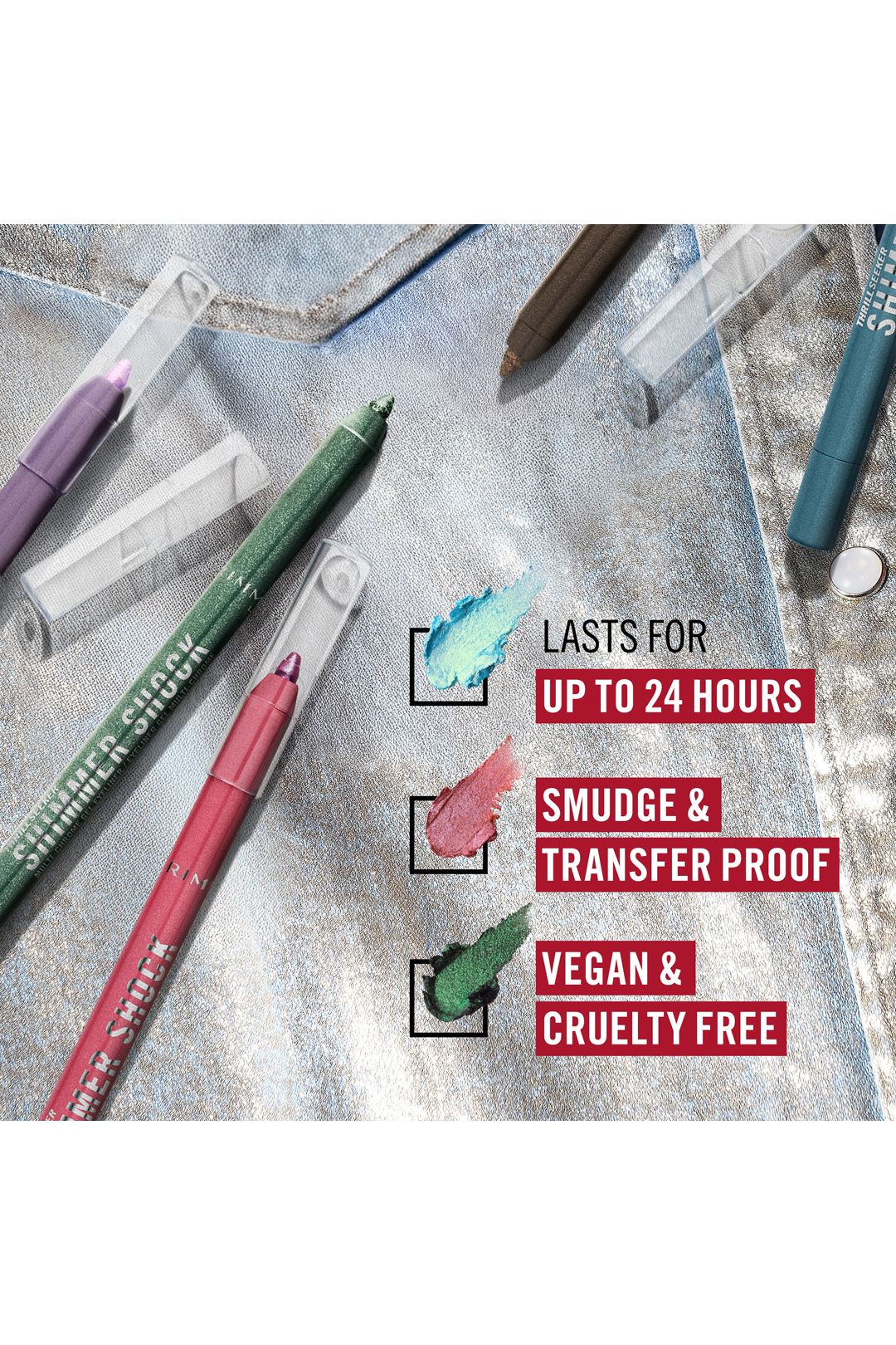 Rimmel London Thrill Seeker Multi-Chrome Gel Eyeliner 1.2g 001 Frosted Candy image 7