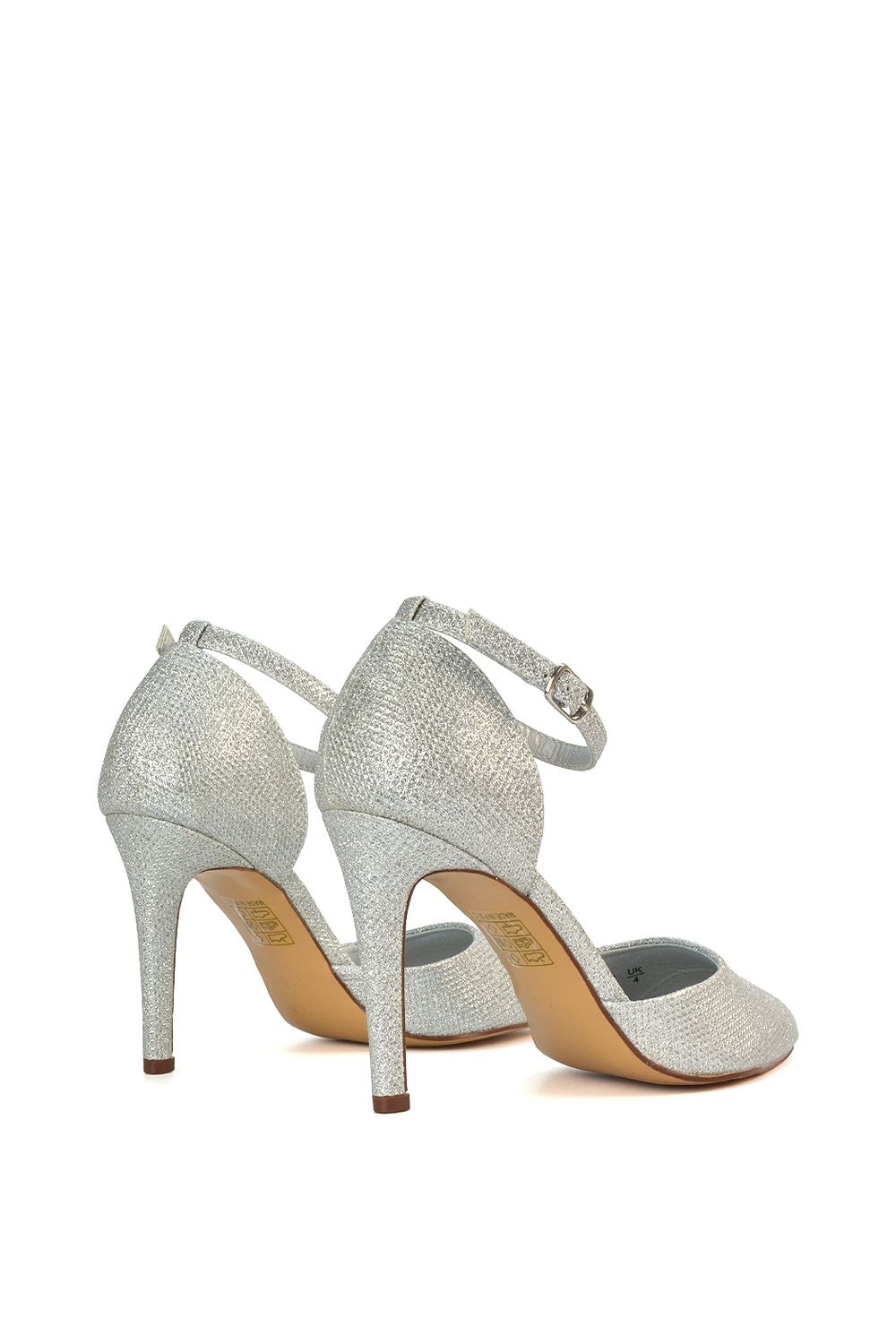 XY London 'Claire' D'Orsay Point Toe Ankle Strap Stiletto Heel Court Shoes image 5