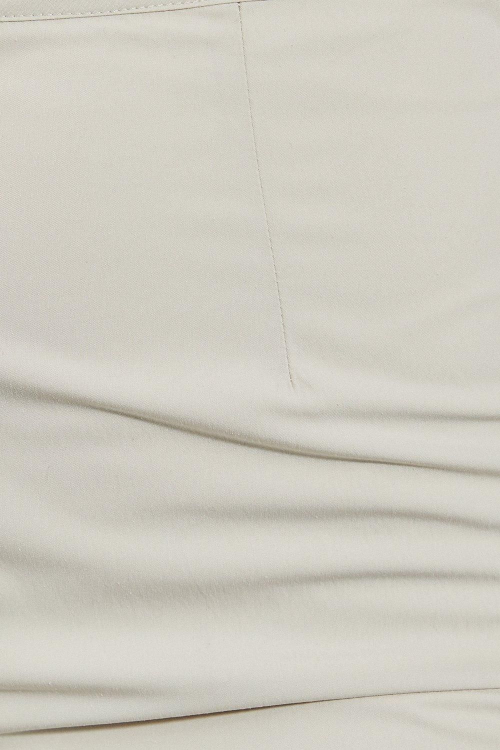 MissPap Lightweight Woven Tailored Straight Leg Trouser Stone image 5