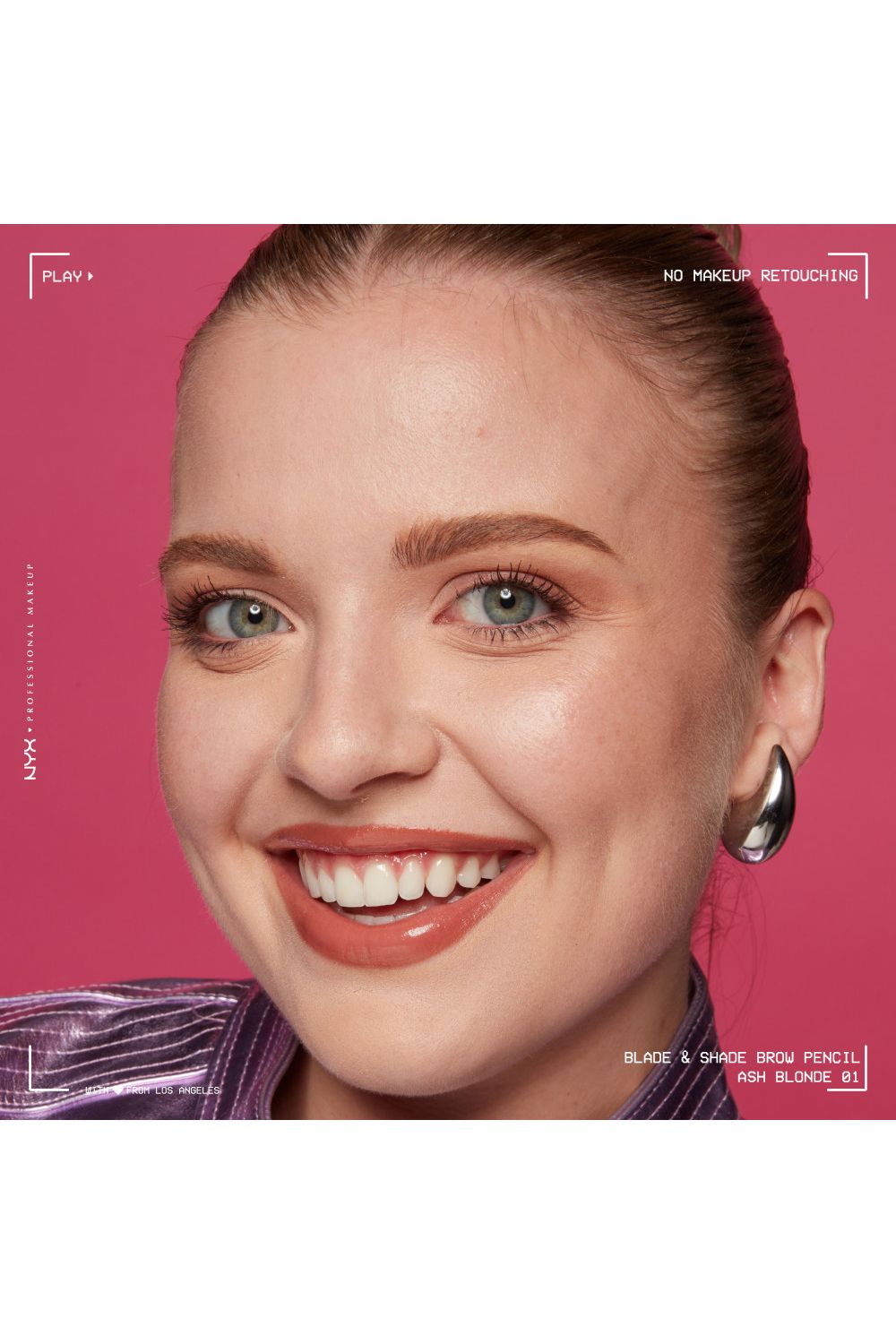 NYX Professional Makeup Blade & Shade, Nano Brow Mechanical Pencil 0.06g Ash Blonde image 10