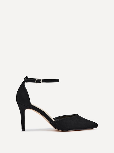 Linzi Maci Black Suede Stiletto Court Heel