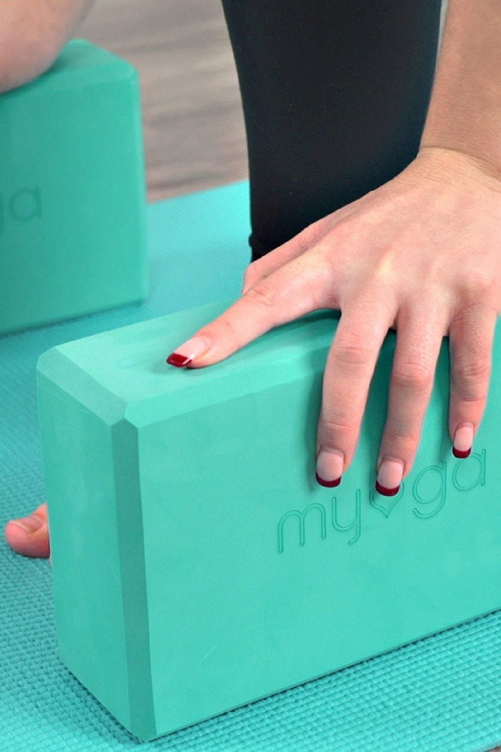 Myga Foam Yoga Block - Turquoise image 2