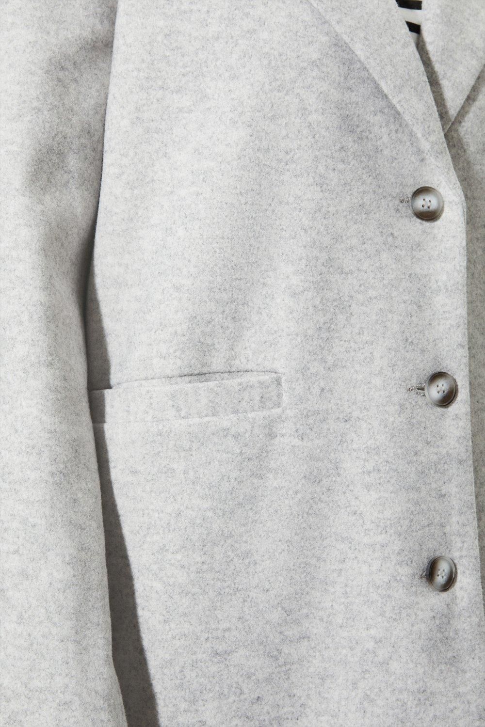 Dorothy Perkins Longline Single Breasted Boyfriend Coat Grey Marl image 5